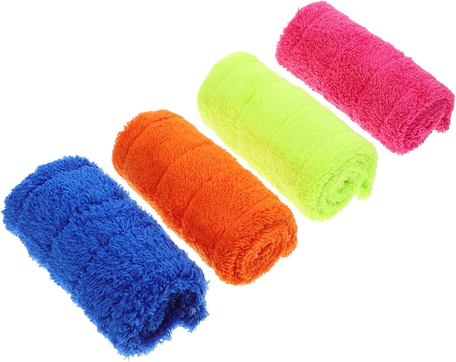 Coral Fleece Mop Replacement Pads 4 Pack Reusable