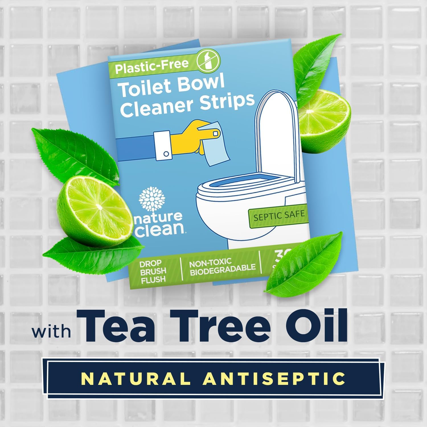 Nature Clean Non-Toxic Toilet Bowl Cleaner Strips 36 Count 1