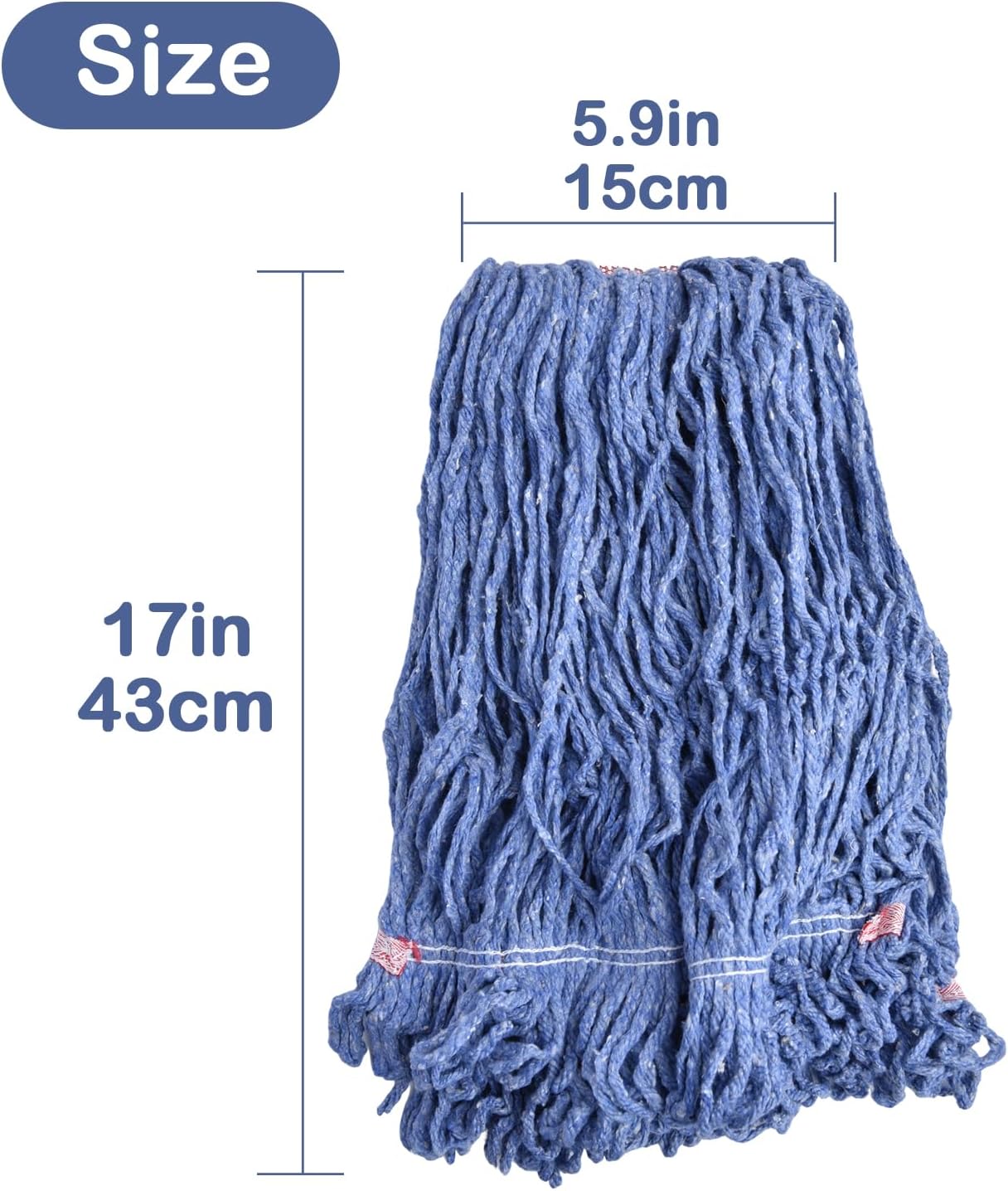 Primero Basics Loop-End Mop Head Replacement 6 Pack