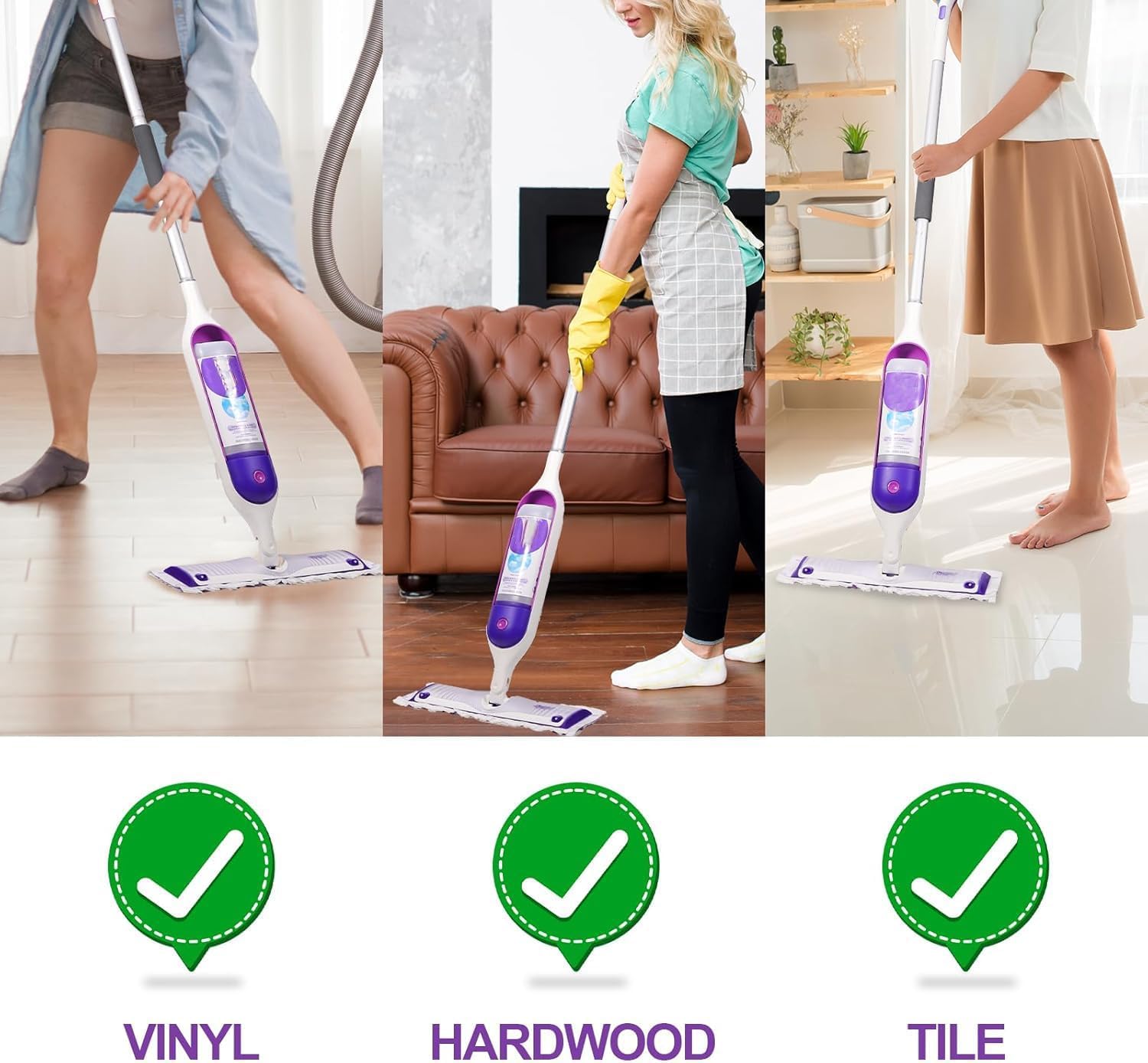 PROXO Replacement Pad Refills for Power Mop