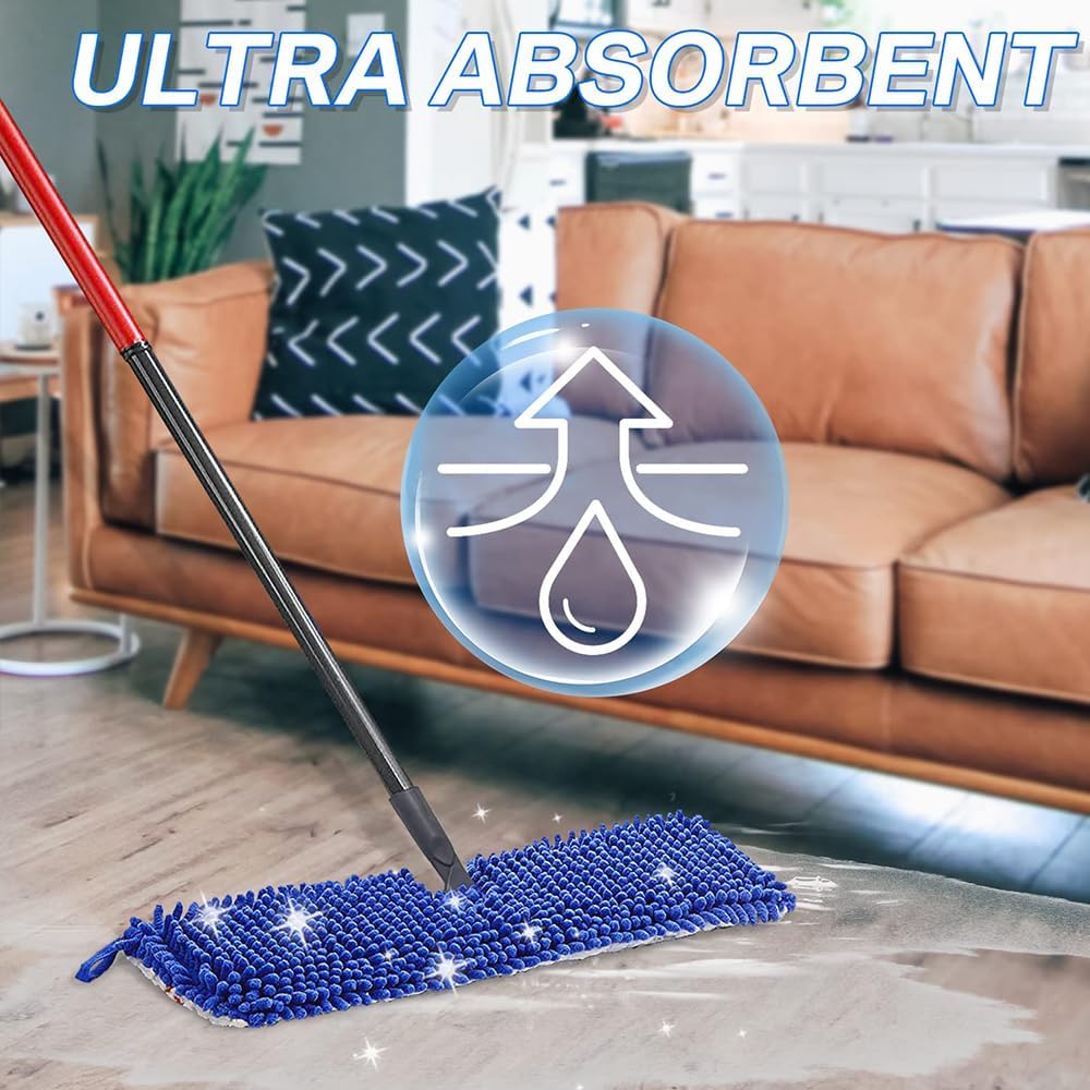 DRKLEAN Microfiber Mop Refill Pack of 6