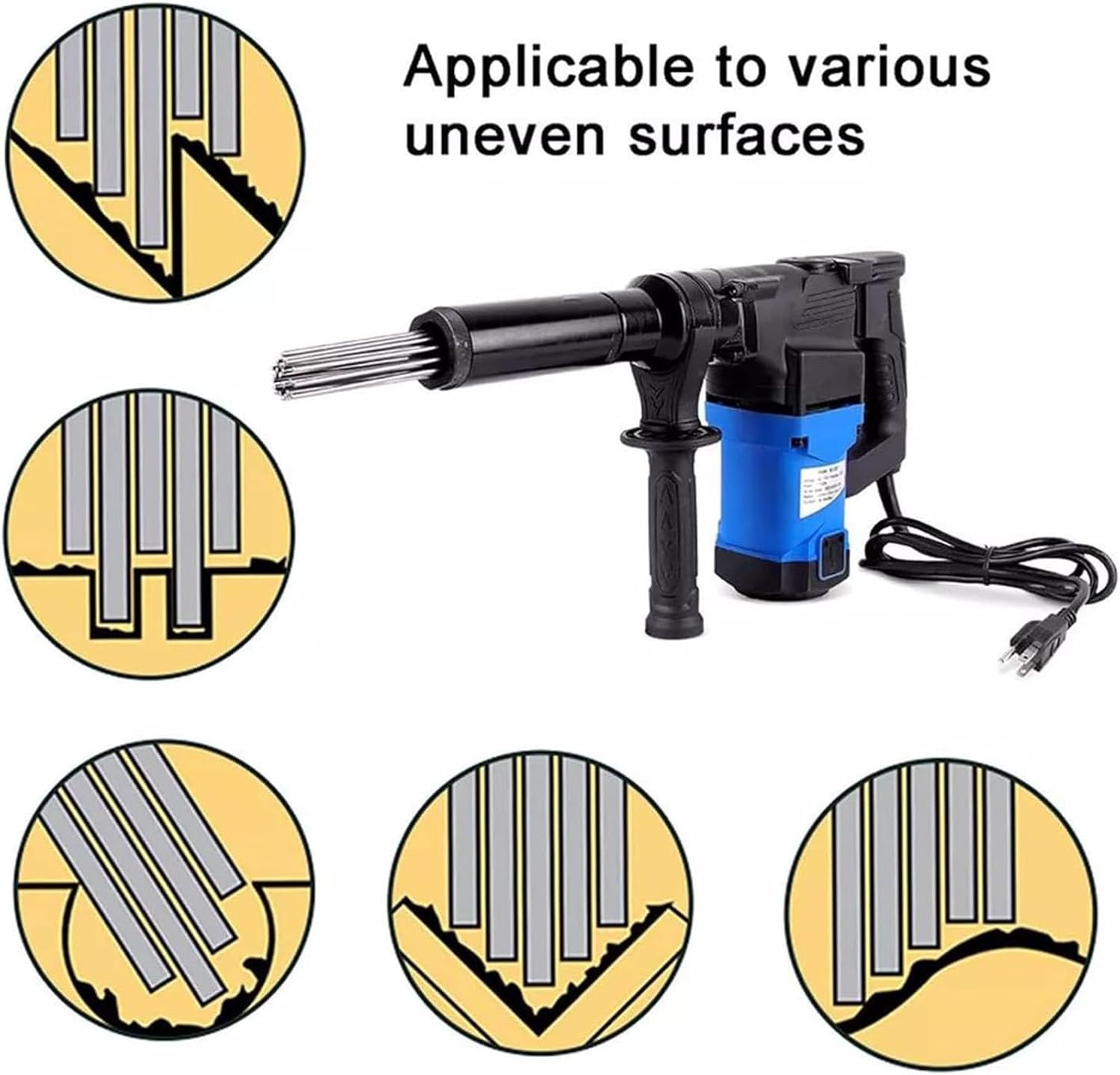 1400W Electric Needle Scaler for Rust and Paint Removal