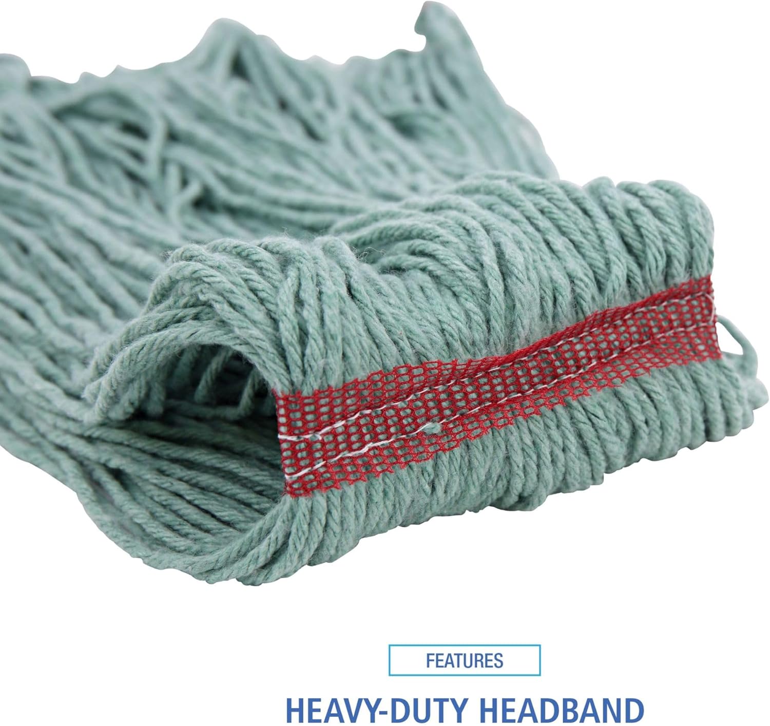 Boardwalk BWK503GNNB Premium Cotton Rayon Mop Head - Large Green