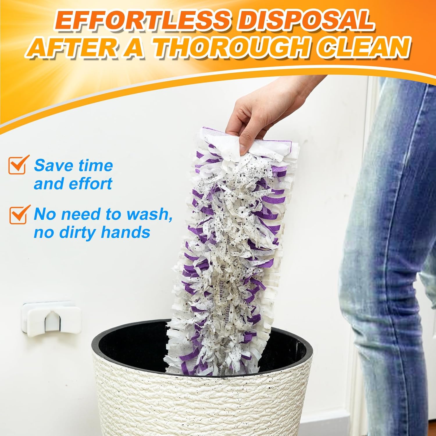 MyKEEPOW 12 Pack Disposable Mop Pads Refills