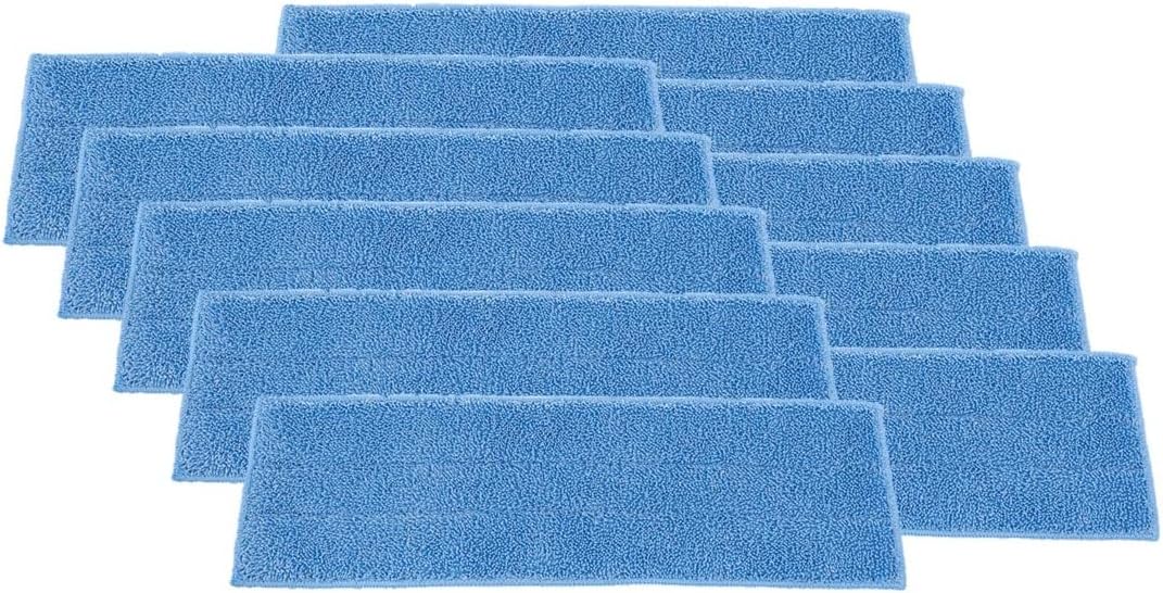 Superio Microfiber Mop Refill 16 Inch Blue 12 Pack Replacement Head