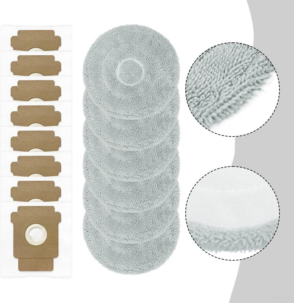 14Pcs Dust Bags Mop Pads Replacement Kit for Roomba