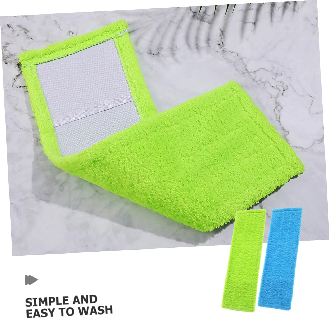 Ipetboom 2pcs Coral Fleece Mop Replacement Pads