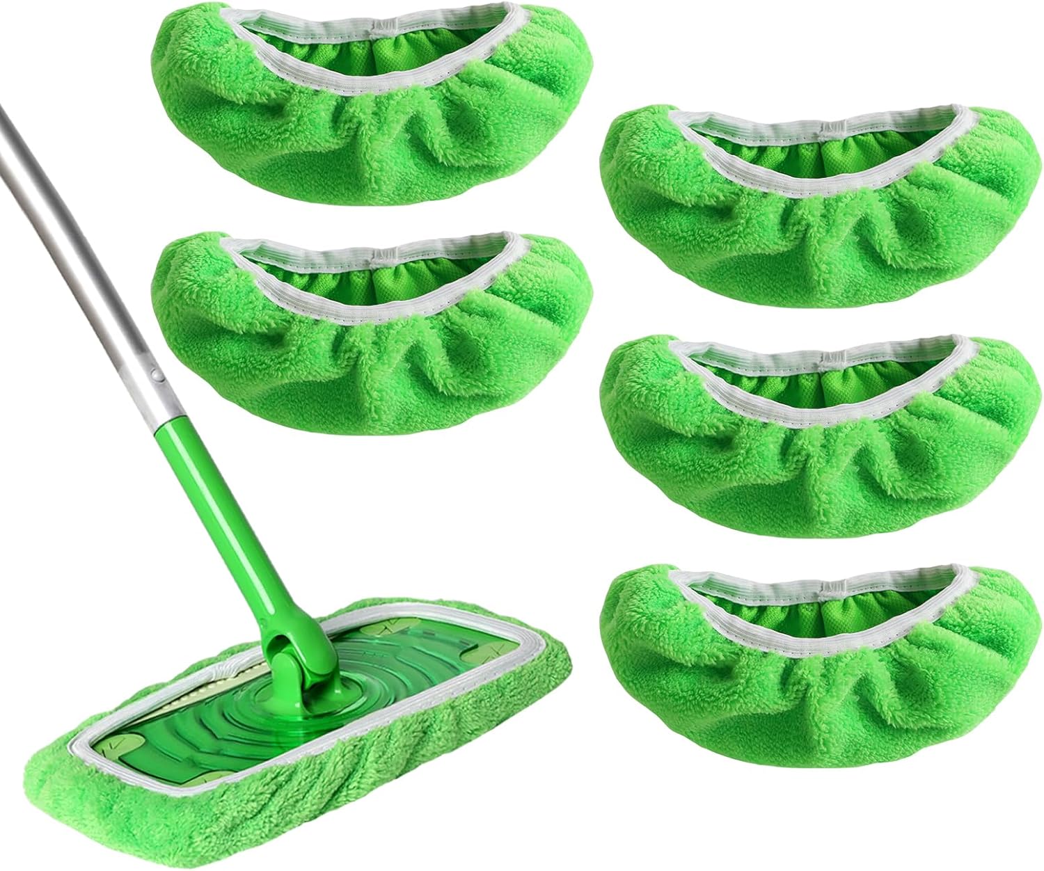 5 Pack Reusable Chenille Swiffer Mop Pads