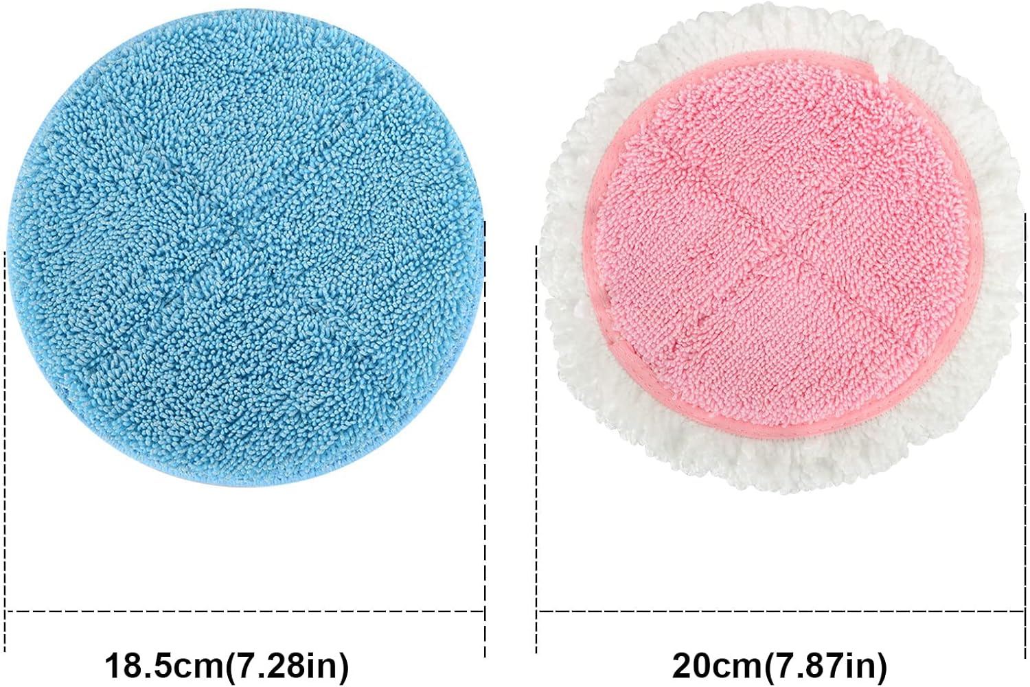 BeiLan Electric Mop Pads - 6 Pack Replacement for 728 Inch Mops
