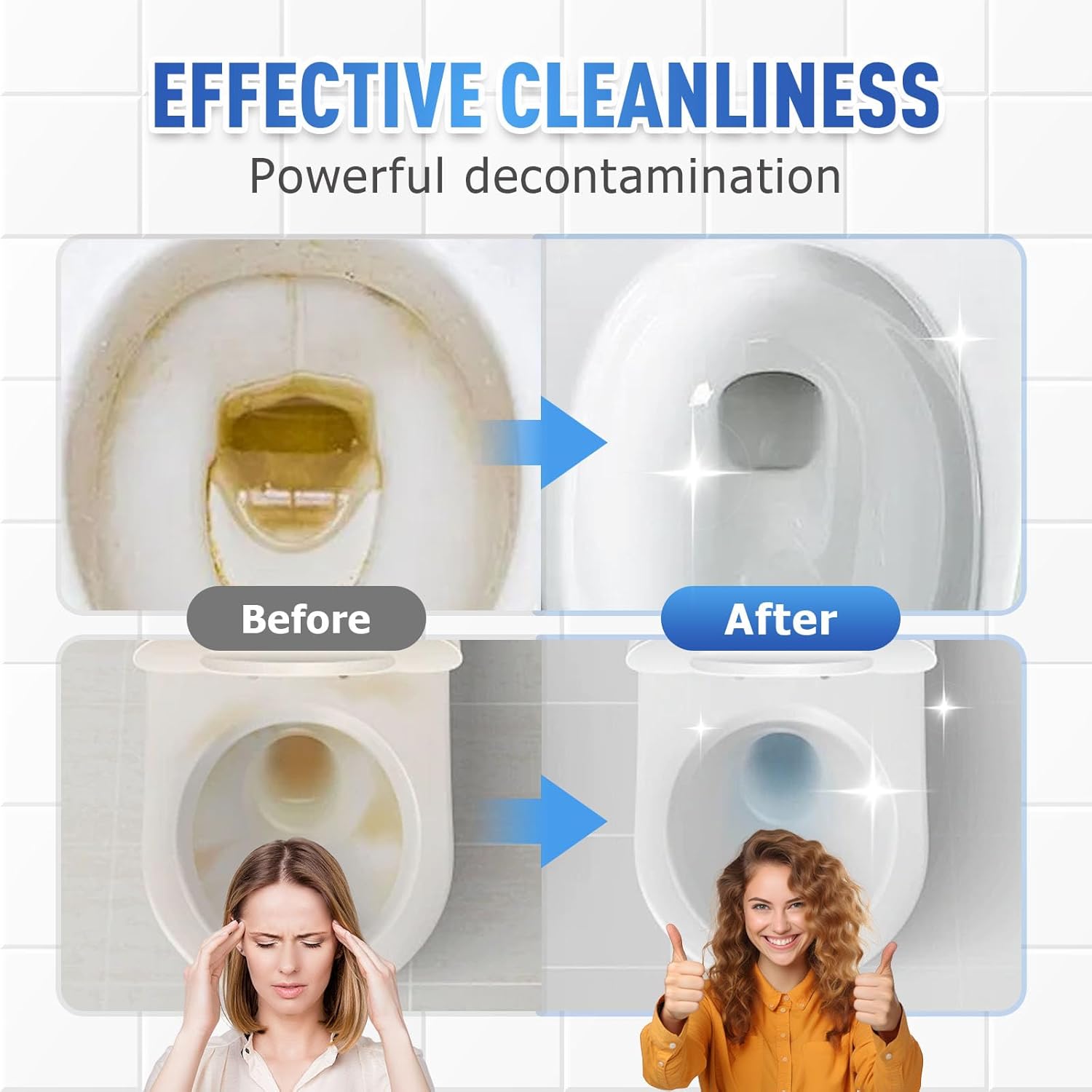 Juvhot Foam Toilet Cleaner - Septic Safe Powerful