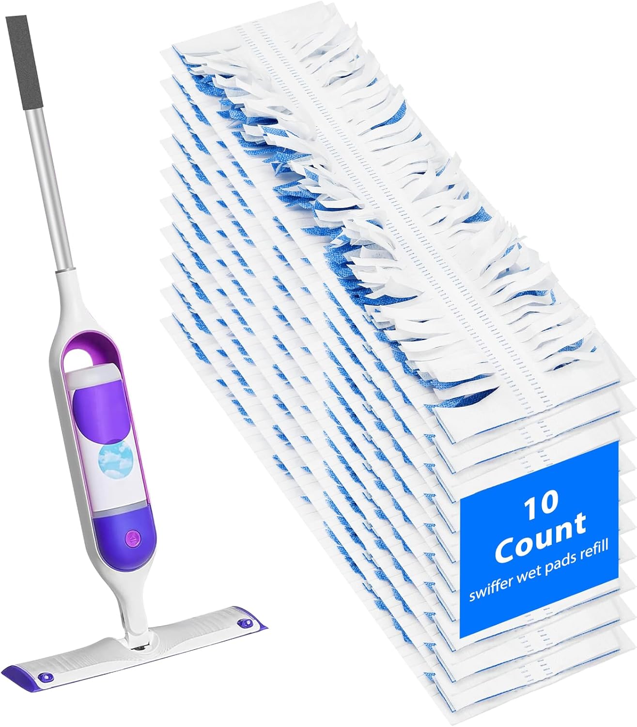 10 Count Swiffer Wet Pad Refills for Multi-Surface Cleaning