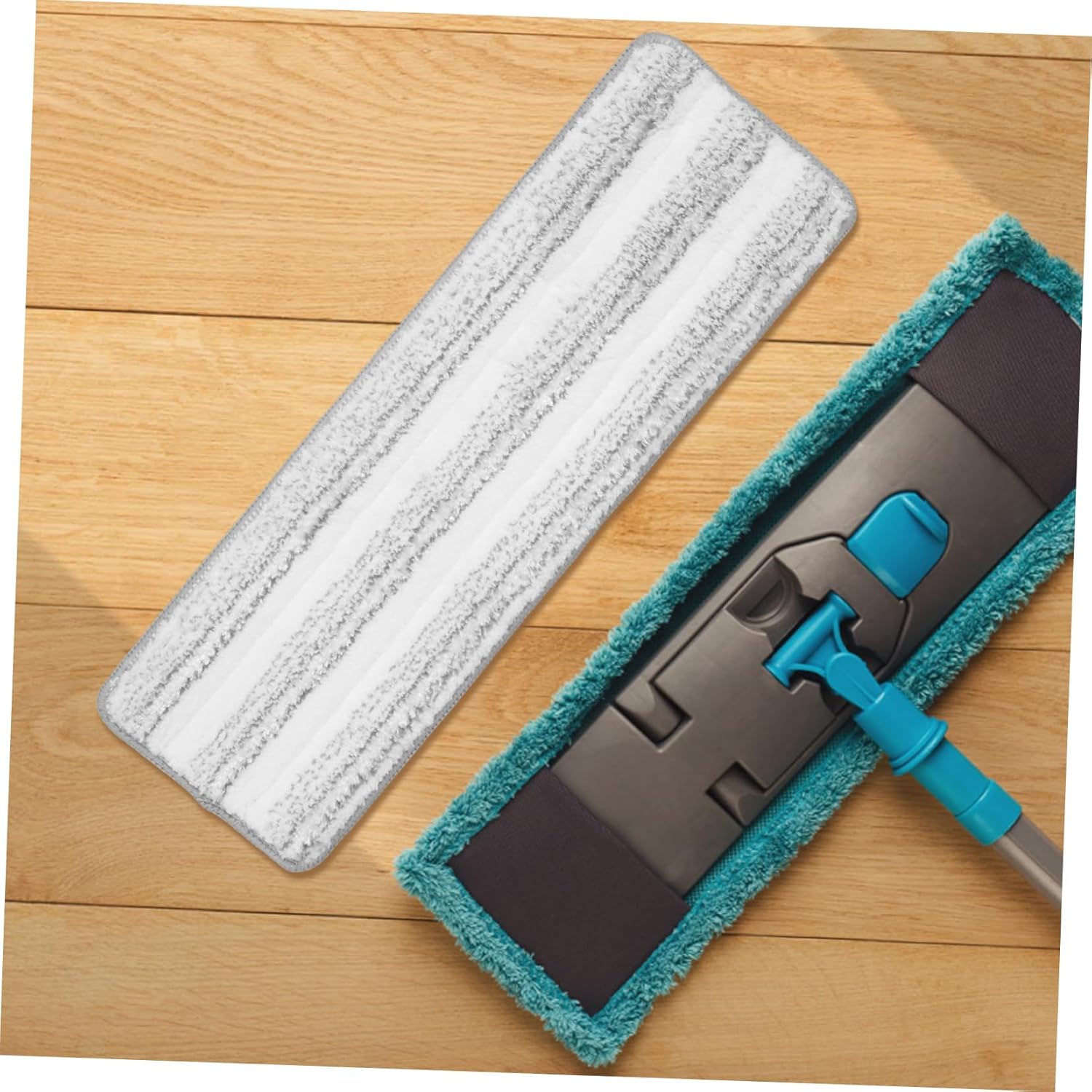 2pcs Reusable Flat Mop Refill Pads for Hardwood and Tile Floors