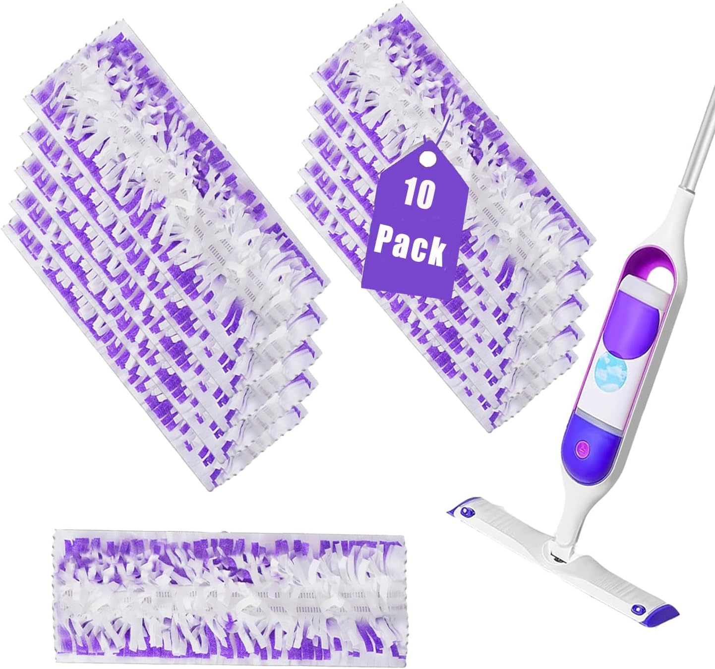 YFLY 10 Pack Disposable Mopping Pads for Swiffer PowerMop