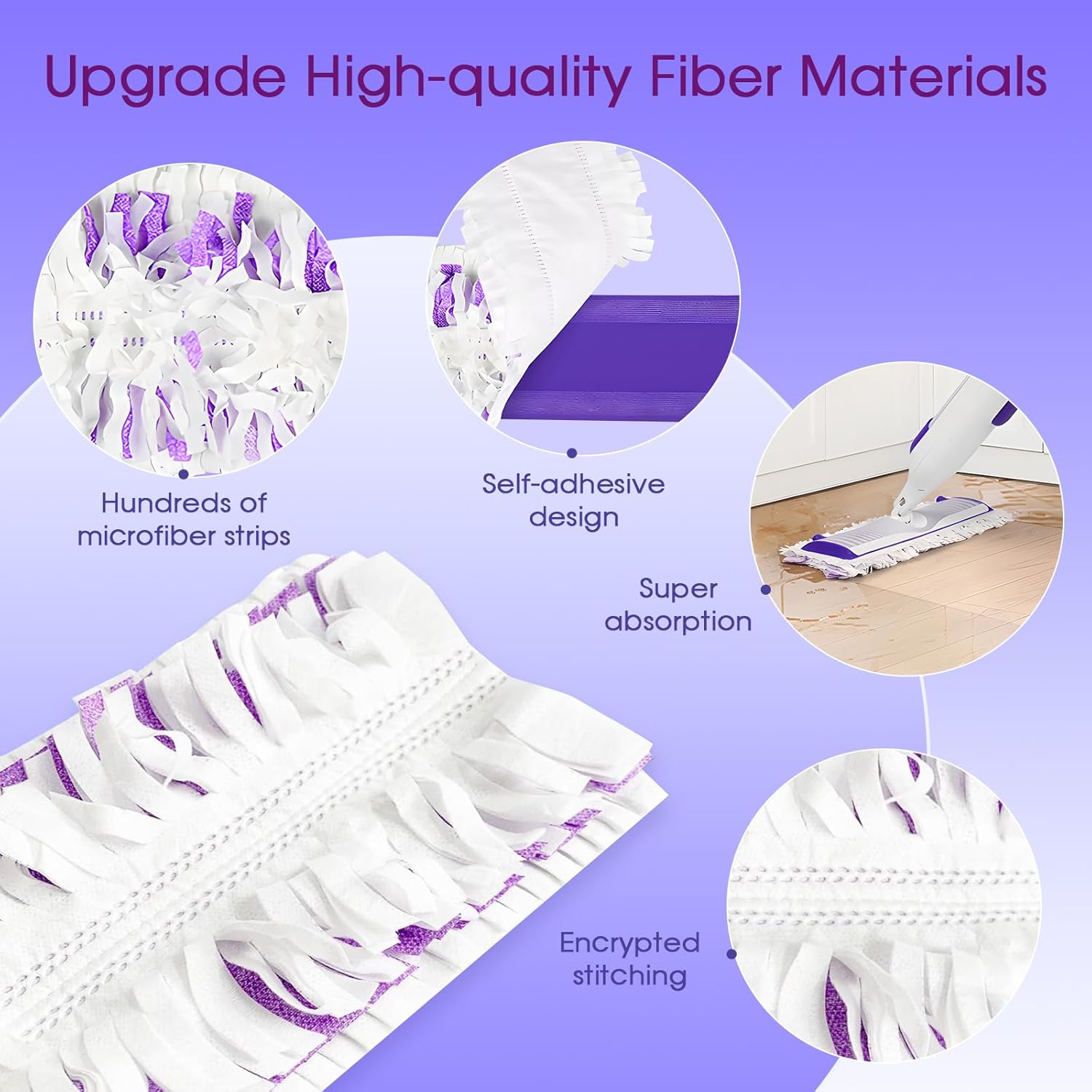 21 Pack Disposable Mop Pads for Swiffer Power Mop