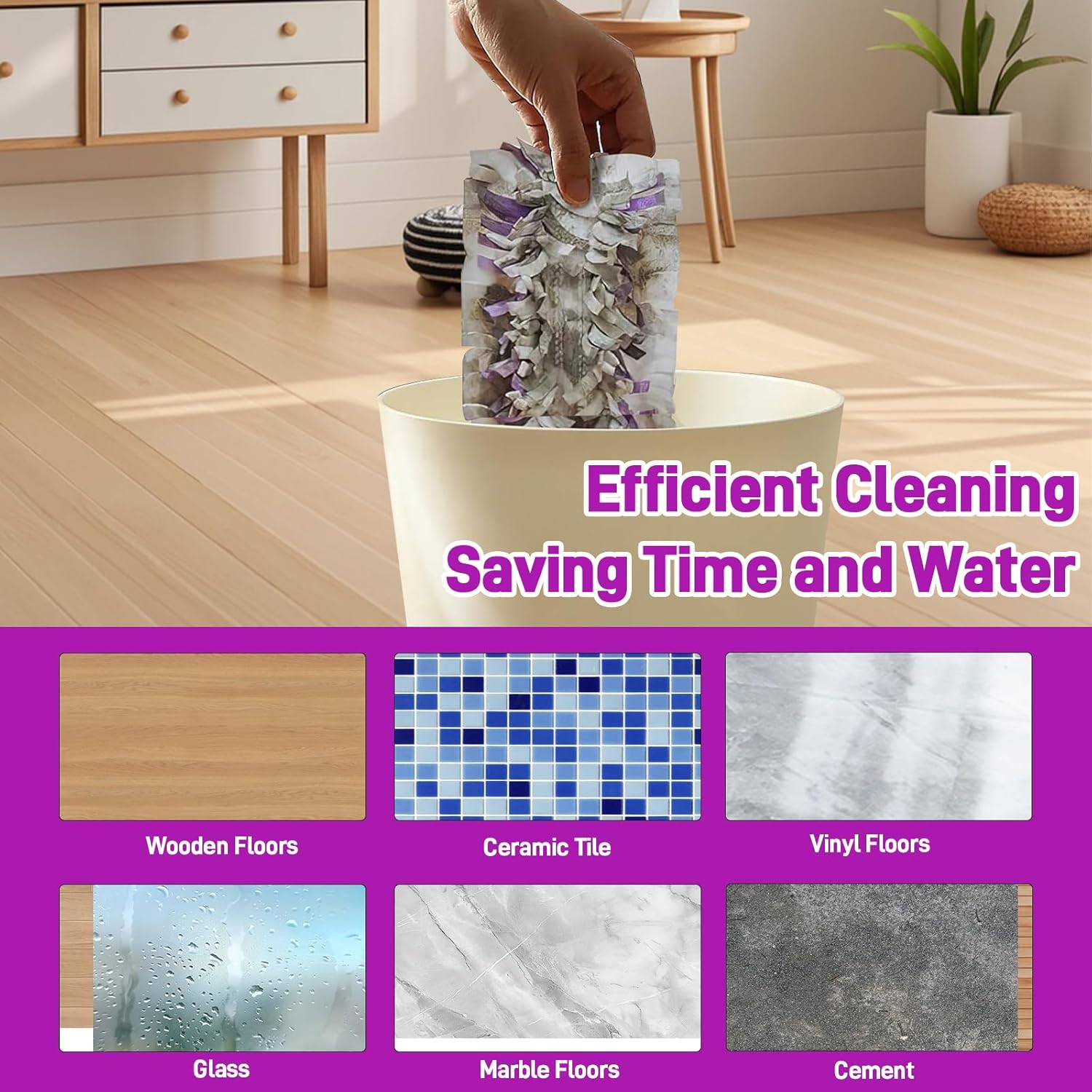 20 Pack Power Mop Refills for Swiffer Compatible