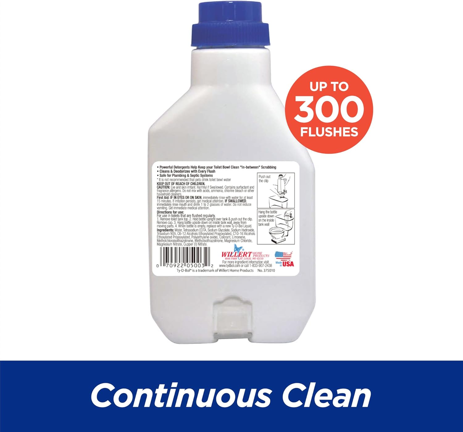 Ty-D-Bol Toilet Bowl Cleaner with Deodorizing Action