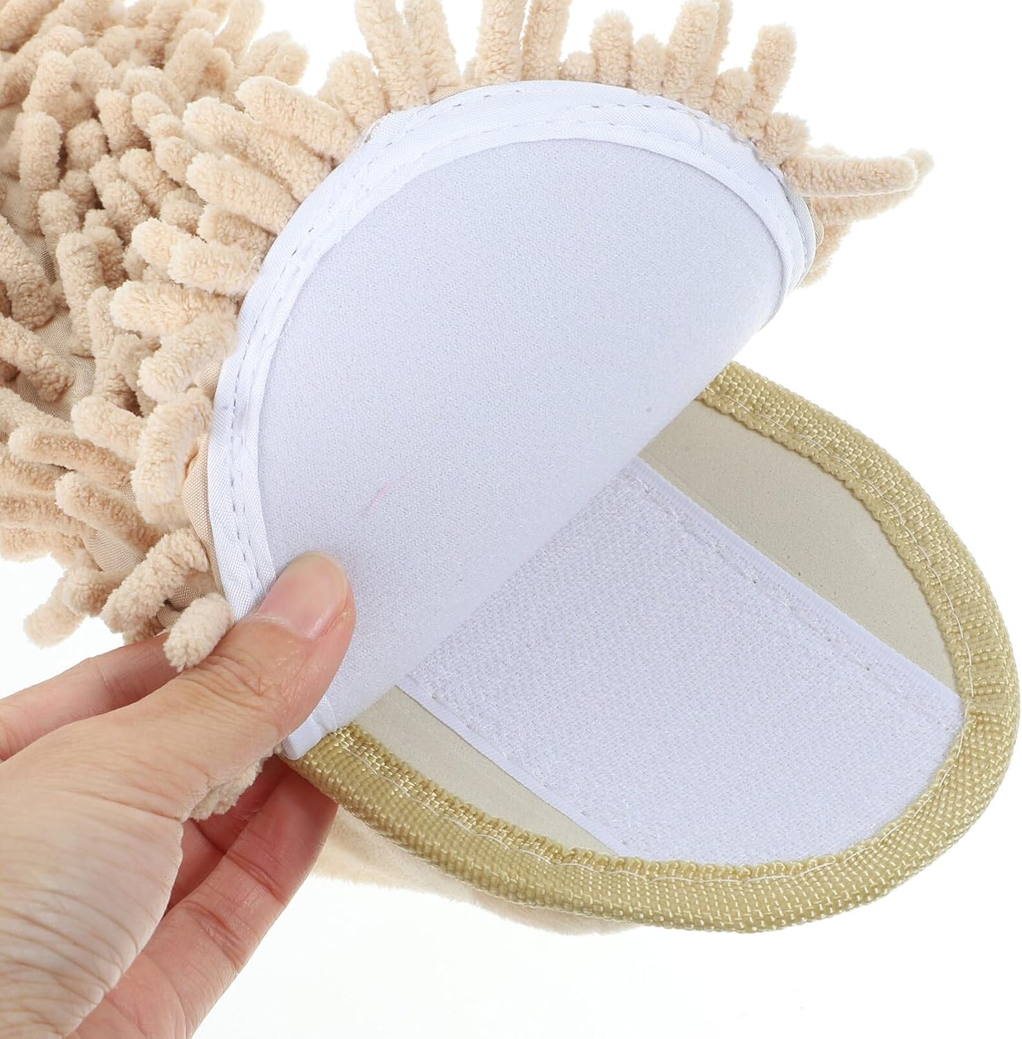 PACKOVE Home Slippers Women Fuzzy Mop Slippers Winter Use