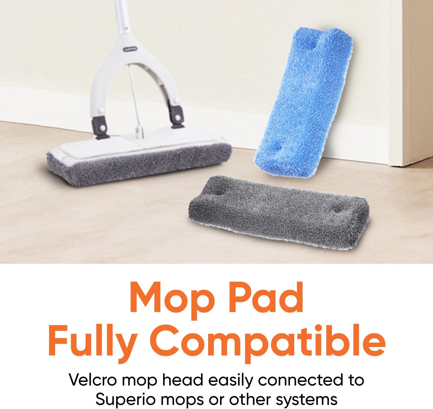 Superio Microfiber Mop Head Replacement - 1-Pack Cleaning Pad Refill