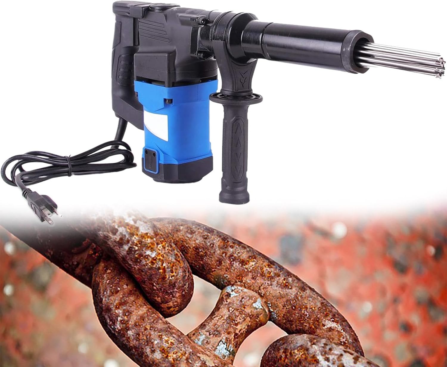 Electric Needle Scaler 1100W Industrial Grade for Rust and Paint Removal