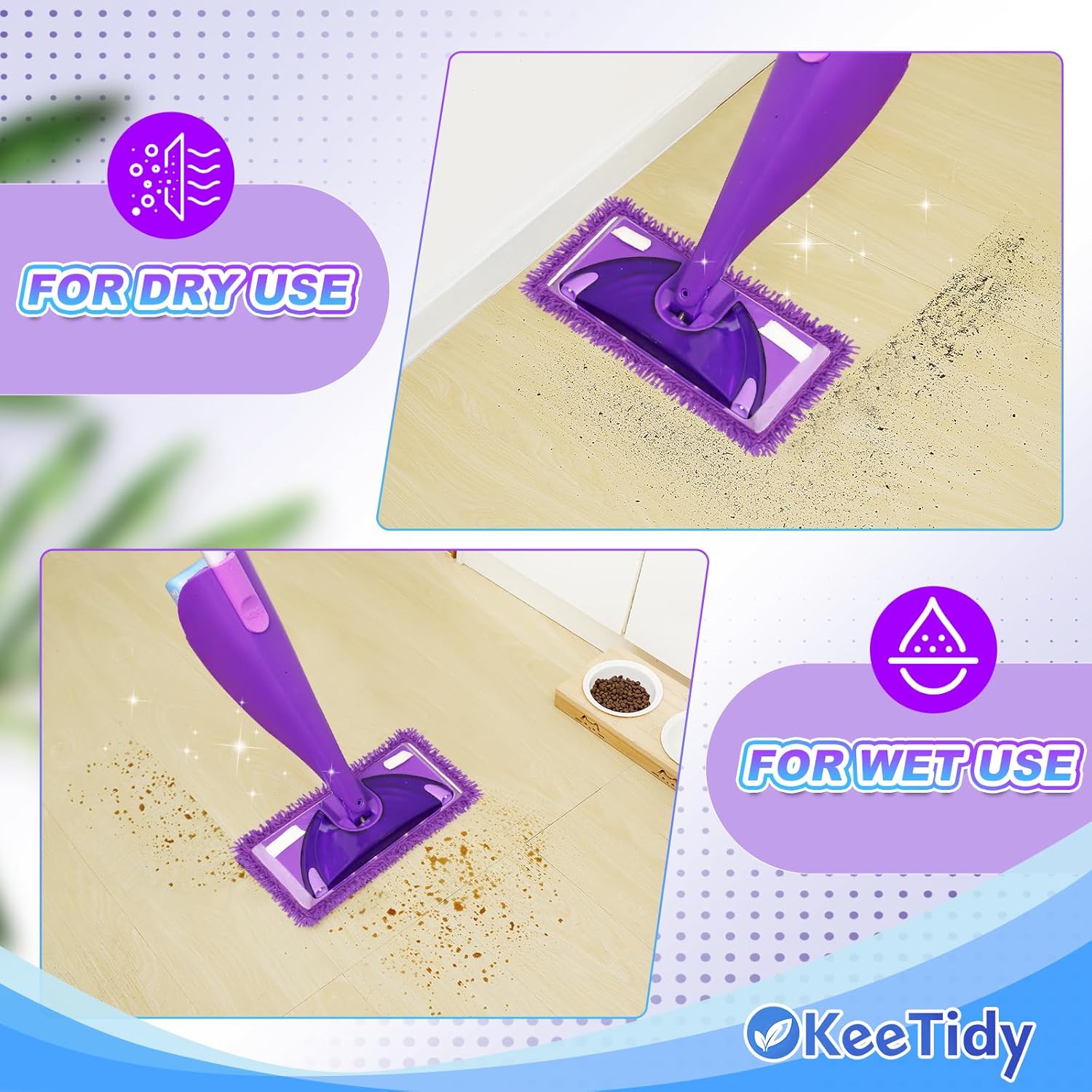 KeeTidy Wet Jet Pads for Swiffer 3 Pack