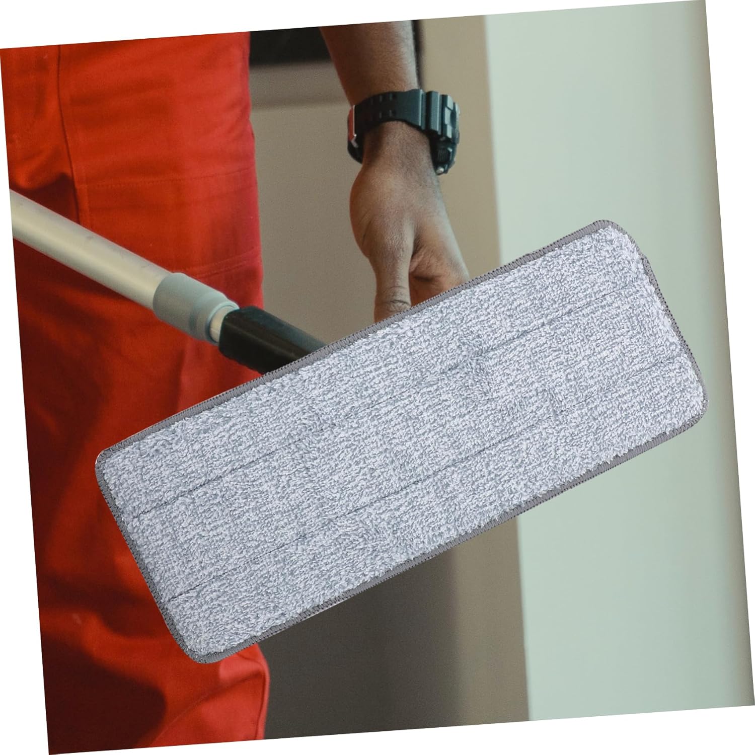 2pcs Microfiber Mop Pads Reusable Floor Cleaning Cloth