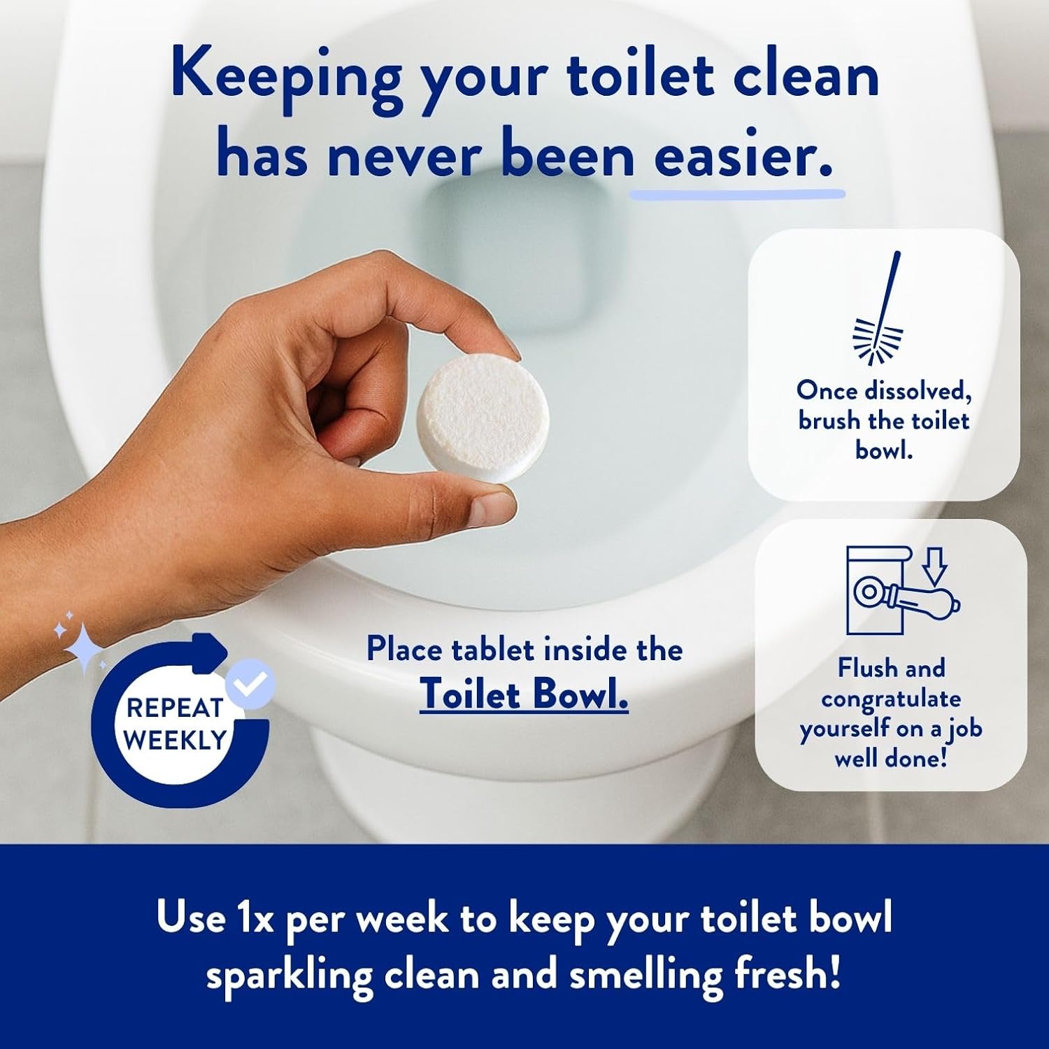 THE CLEAN PEOPLE Toilet Bowl Cleaner Tablets 24 Count 1