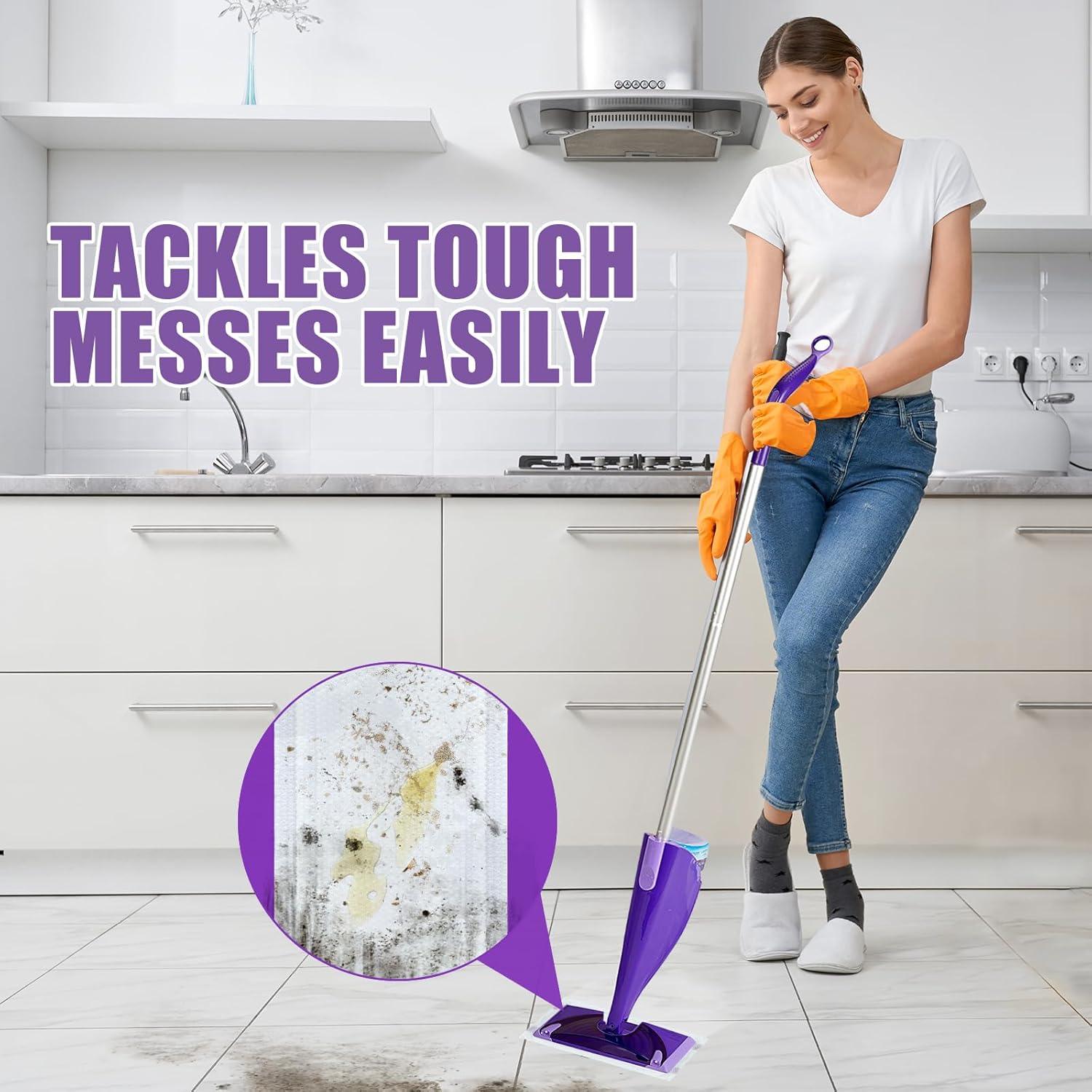 YFUARY 60 Count Swiffer Wet Jet Refill Pads Multi-Surface