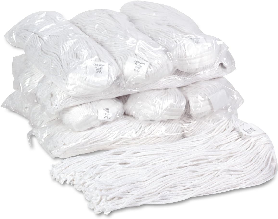Unisan Premium Cut-End Wet Mop Heads 12-Pack