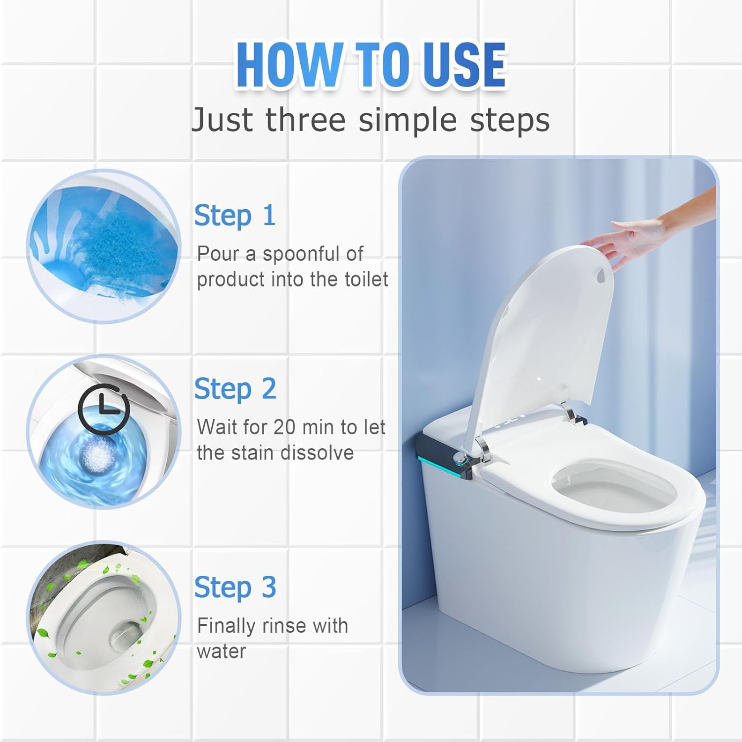 Juvhot Foam Toilet Cleaner - Septic Safe Powerful