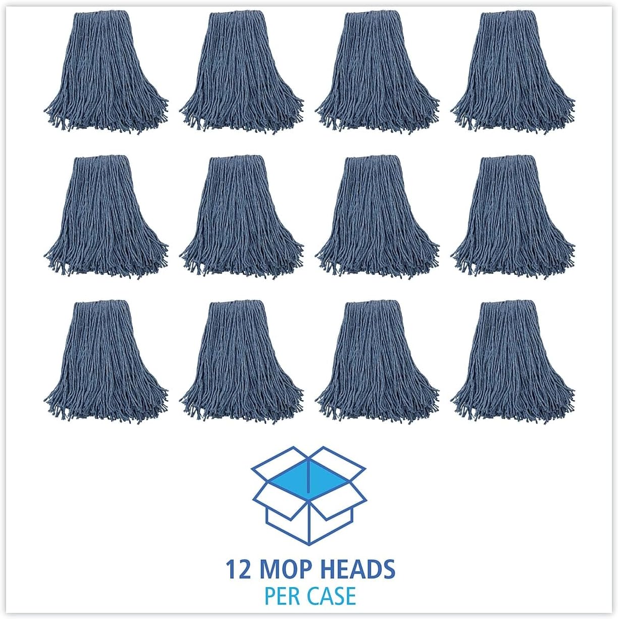Boardwalk BWK2020B Mop Head No 20 Cut-End Blue