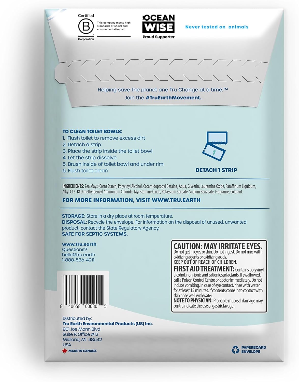 Tru Earth Toilet Bowl Cleaner Eco-Strips 48 Count 1