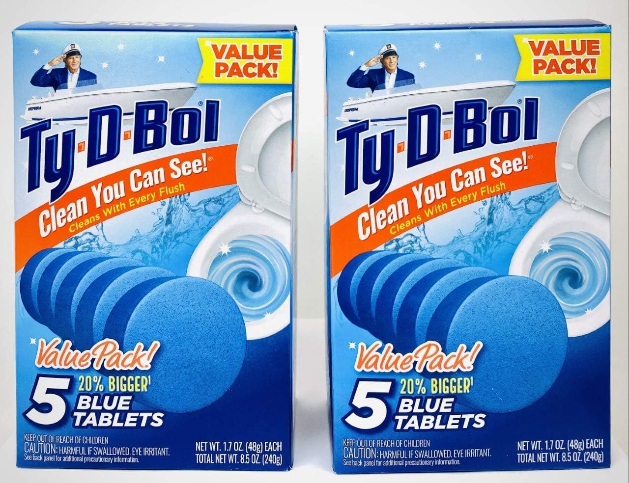 GOV Ty D BOL Toilet Tablets Blue Spruce Scent 10 Tabs