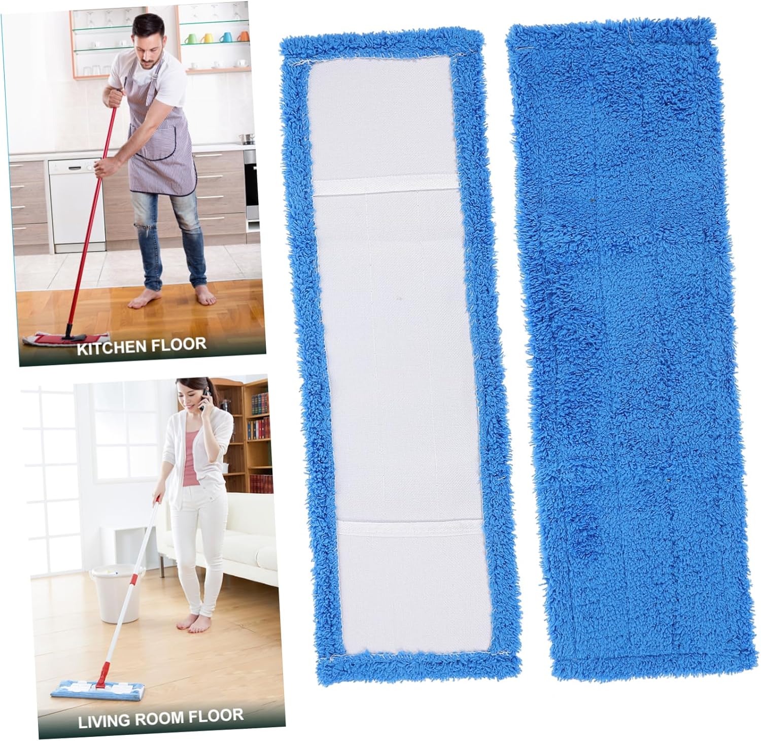 Minkissy Microfiber Mop Refill Pad for Hard Floors