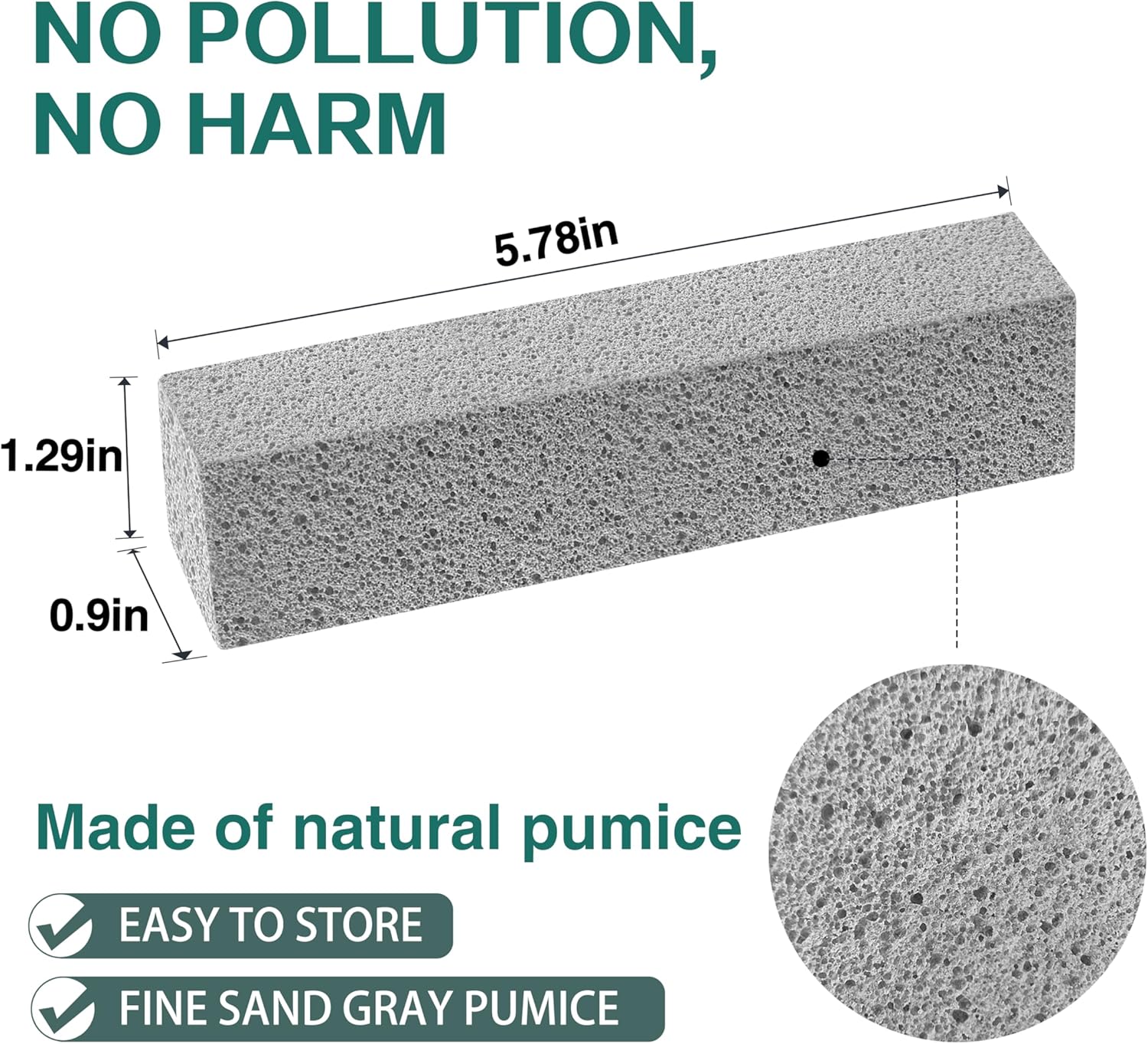 Melfluo 6 Pack Pumice Stones Toilet Cleaner