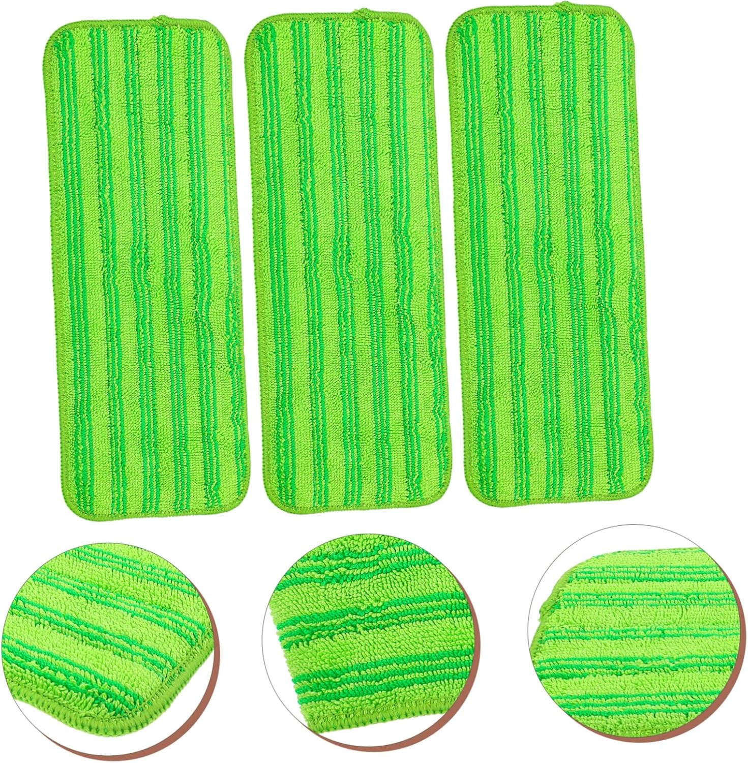 3pcs Thickened Microfiber Mop Refill Pads Reusable