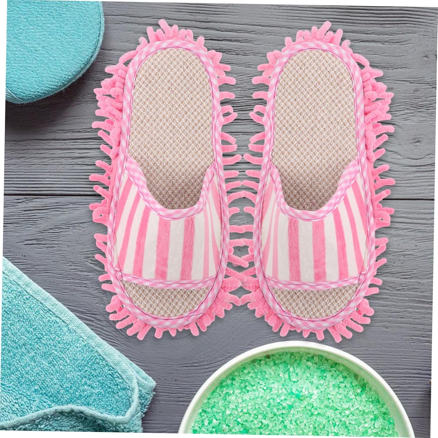 Minkissy 1 Pair Mop Slippers for Women