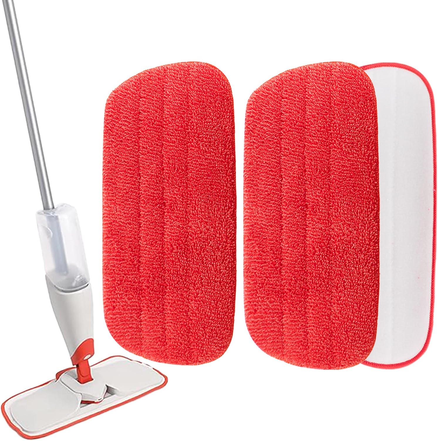SunDiss 2 Pack Microfiber Mop Replacement Heads