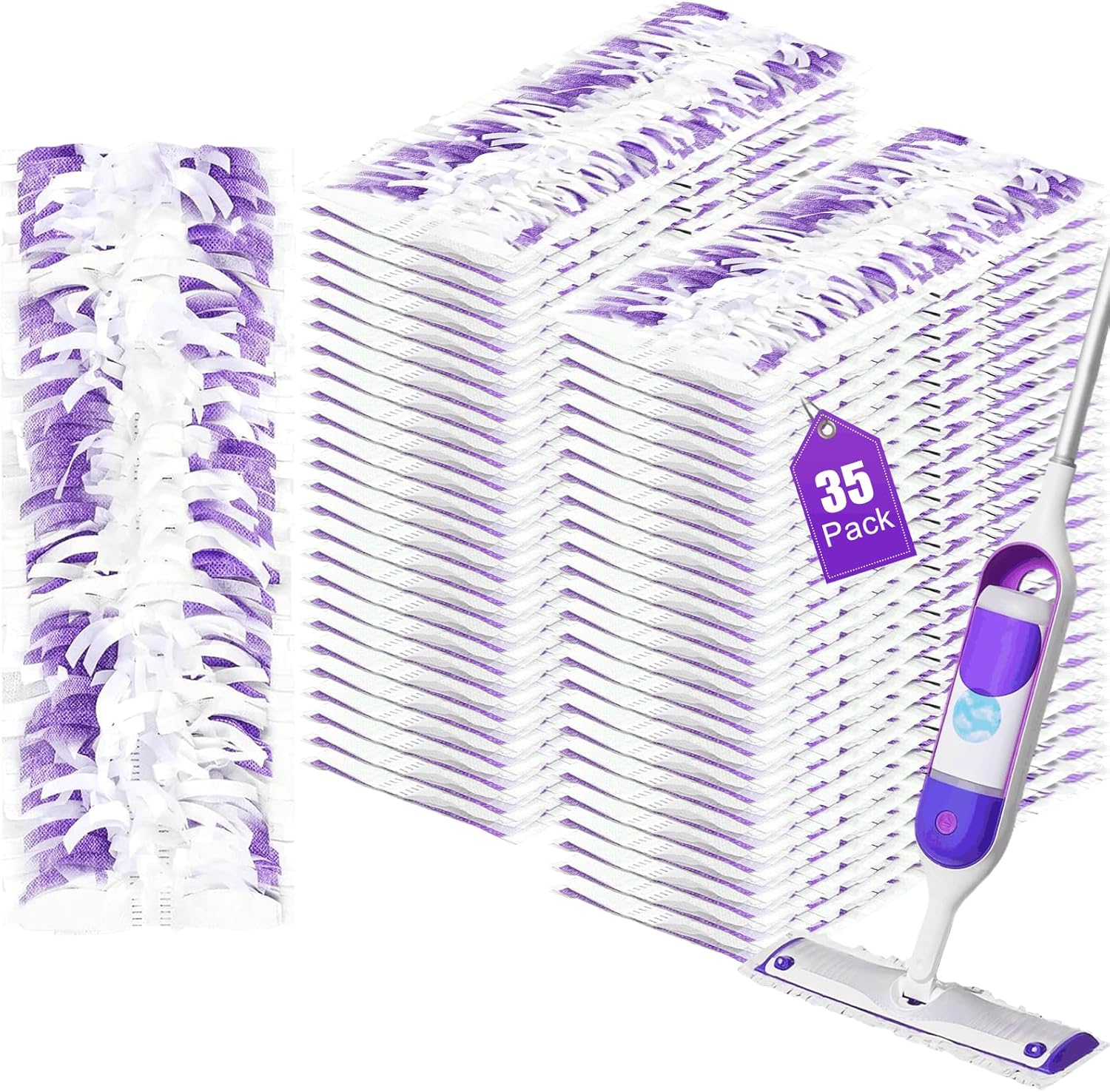 35 Pack Disposable Refills for Swiffer Power Mop 1