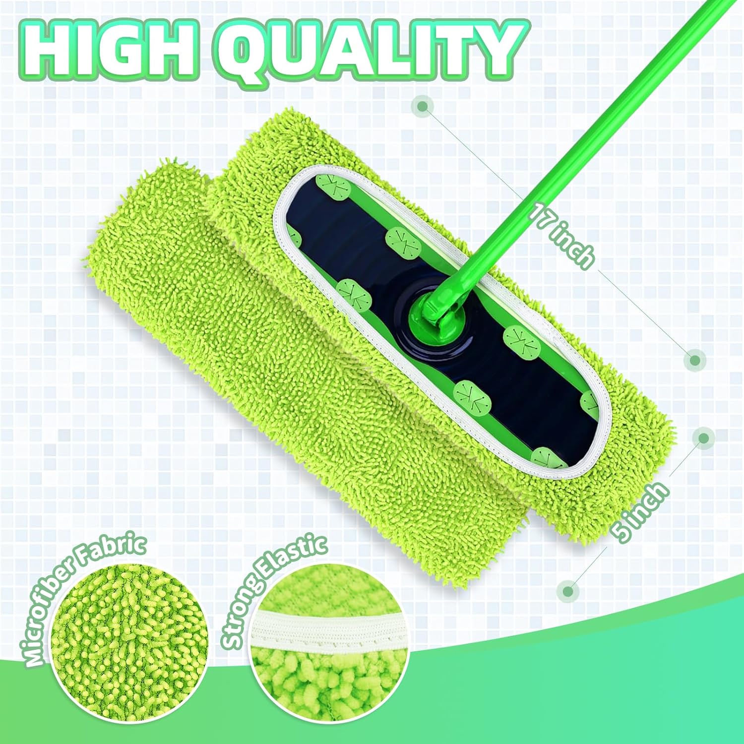 4 Pack Reusable X-Large Mop Pads for Swiffer Sweeper XL