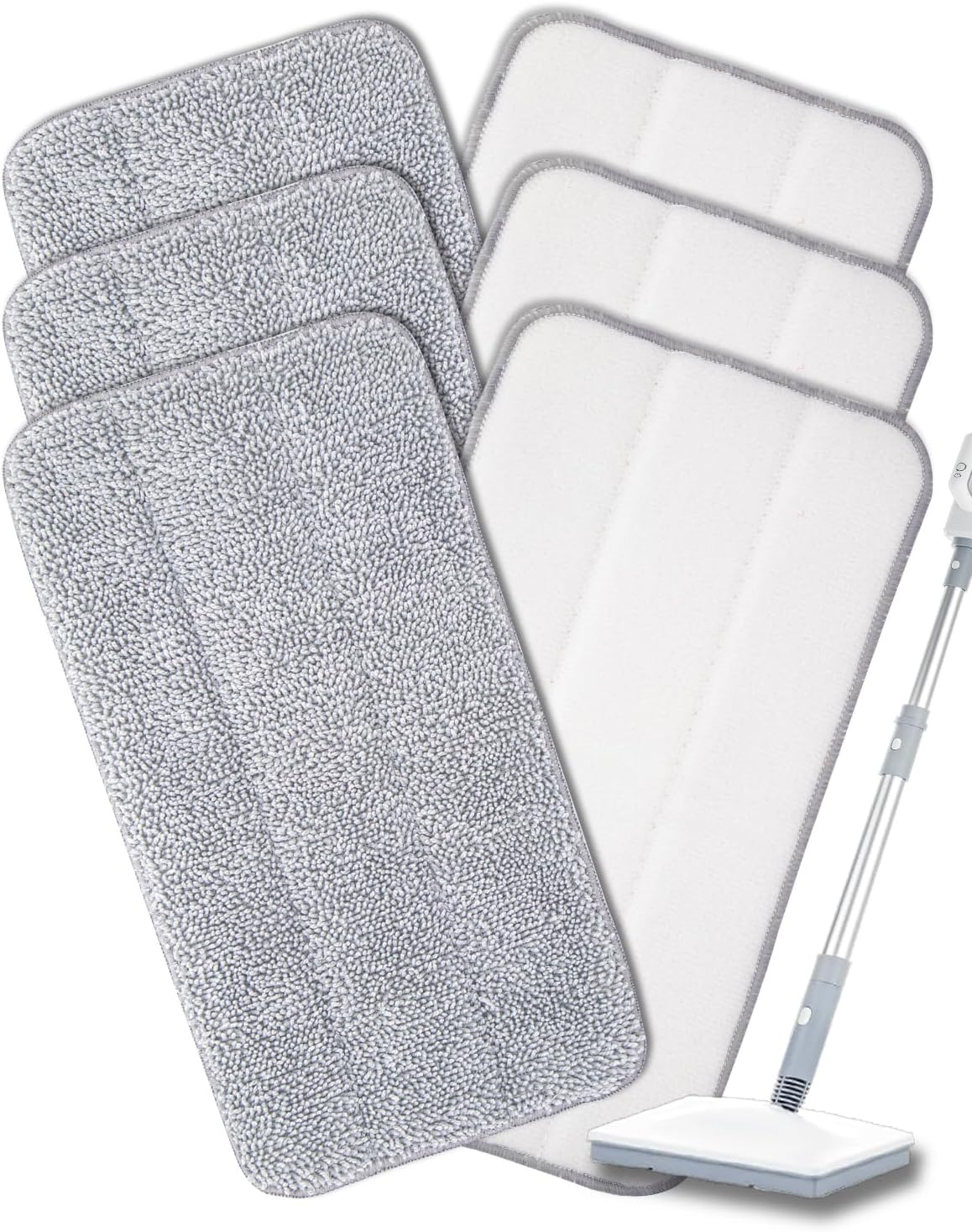 RuannoClean Steam Mop Pads 6-Pack for Seyola FEPPO Others