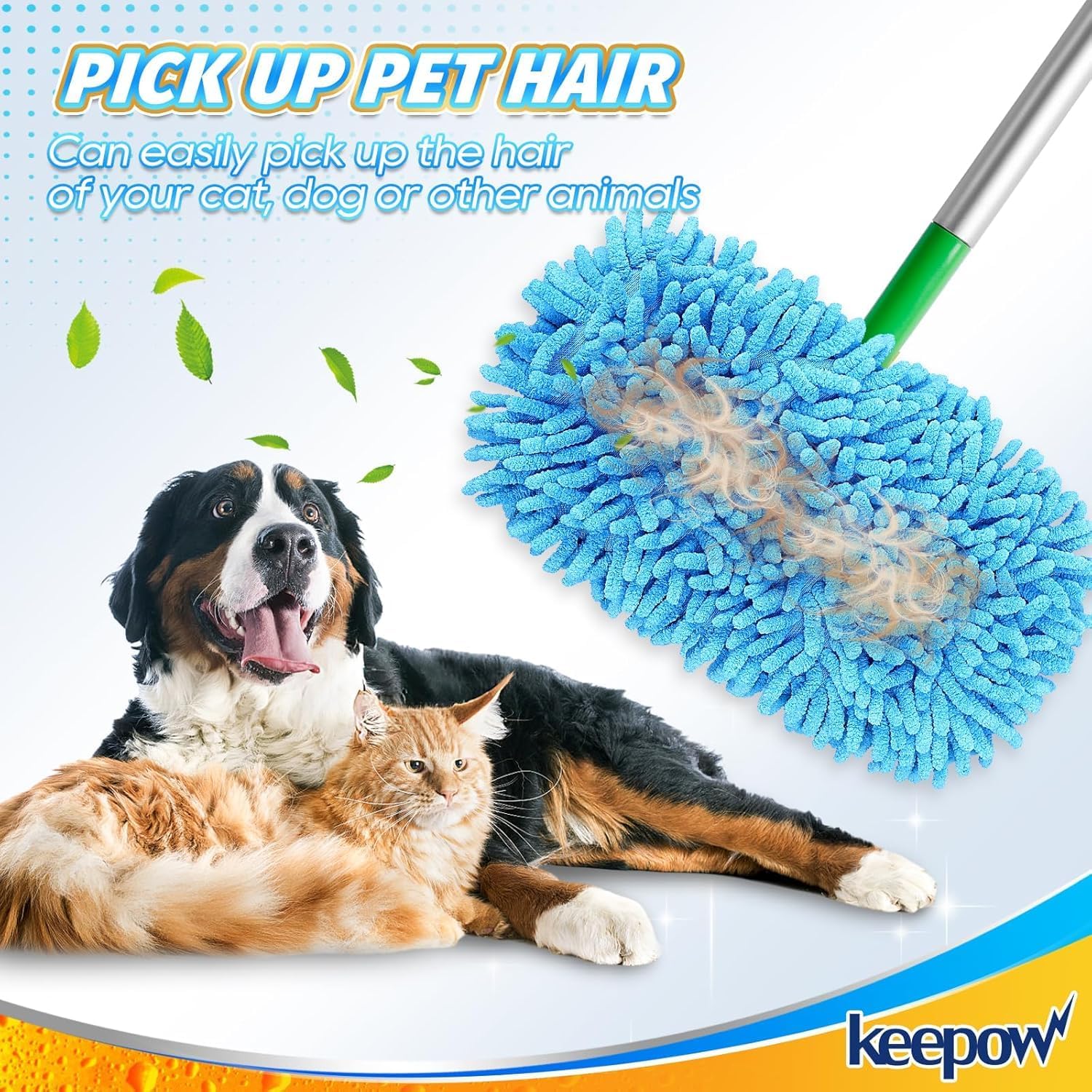 KEEPOW Reusable Microfiber Mop Pads 6 Pack 1