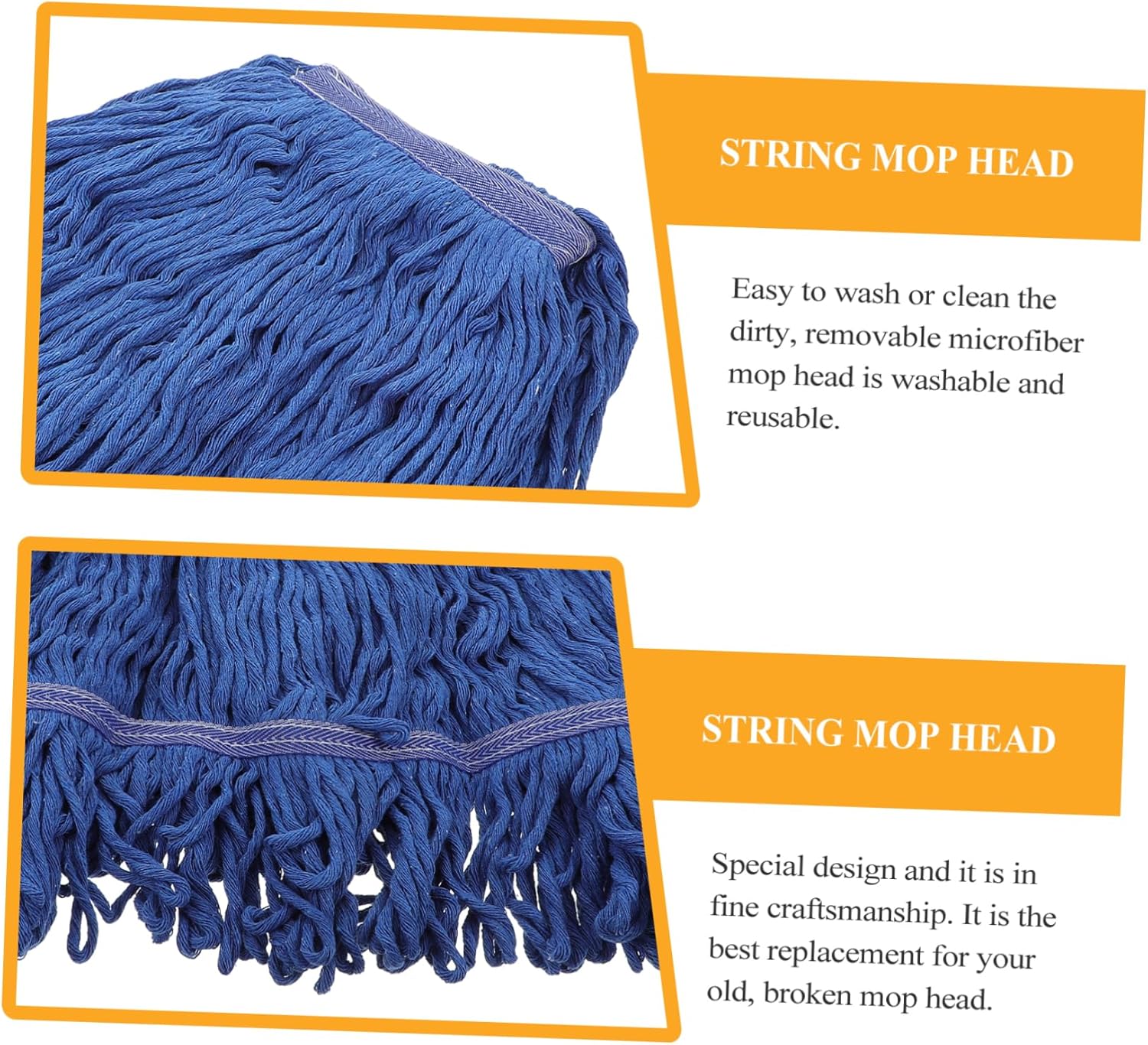 CALLARON Heavy Duty Cotton Yarn Mop Head Replacement 1