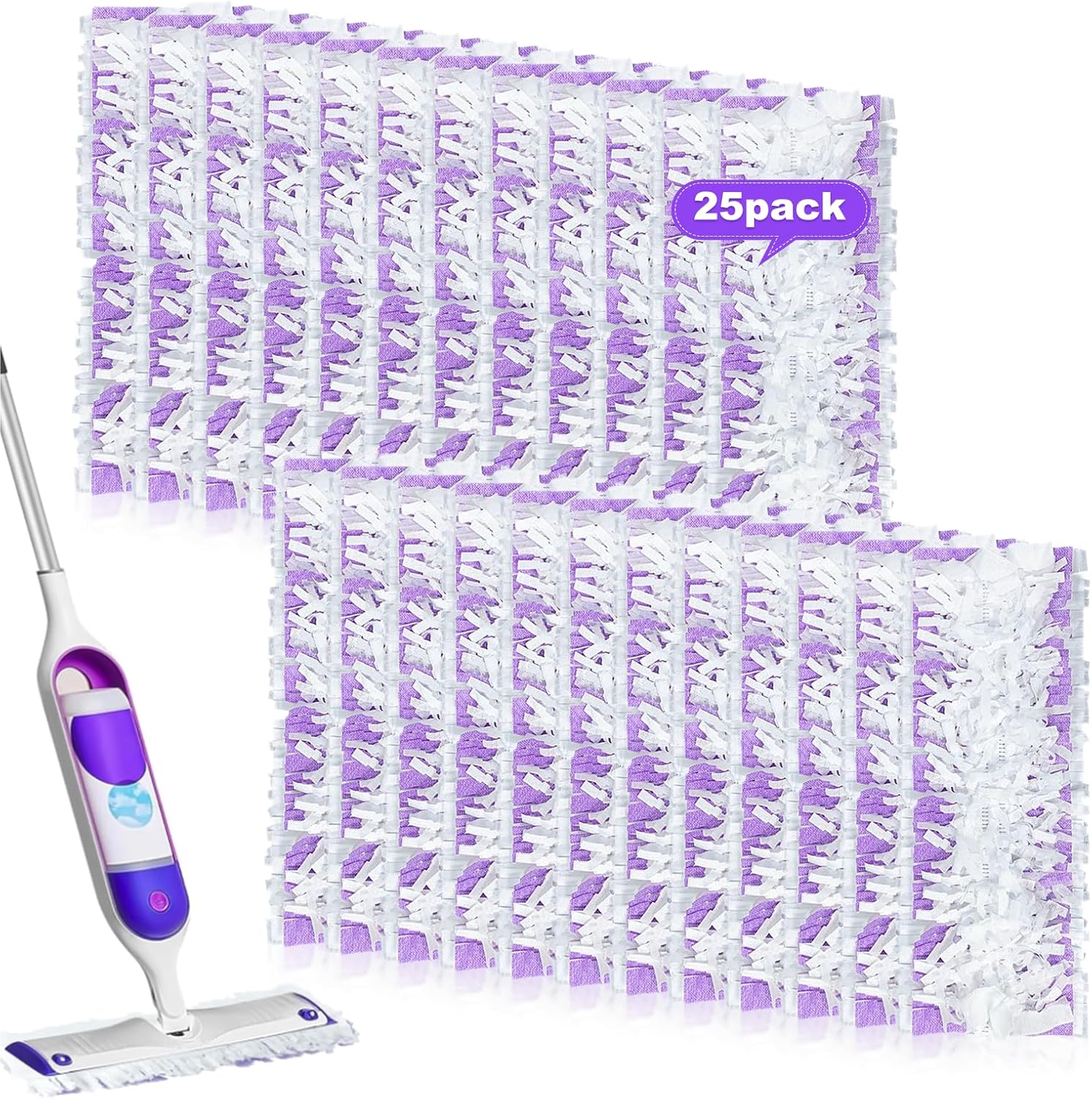 LOVECO 25 Count Power Mop Refills for Swiffer