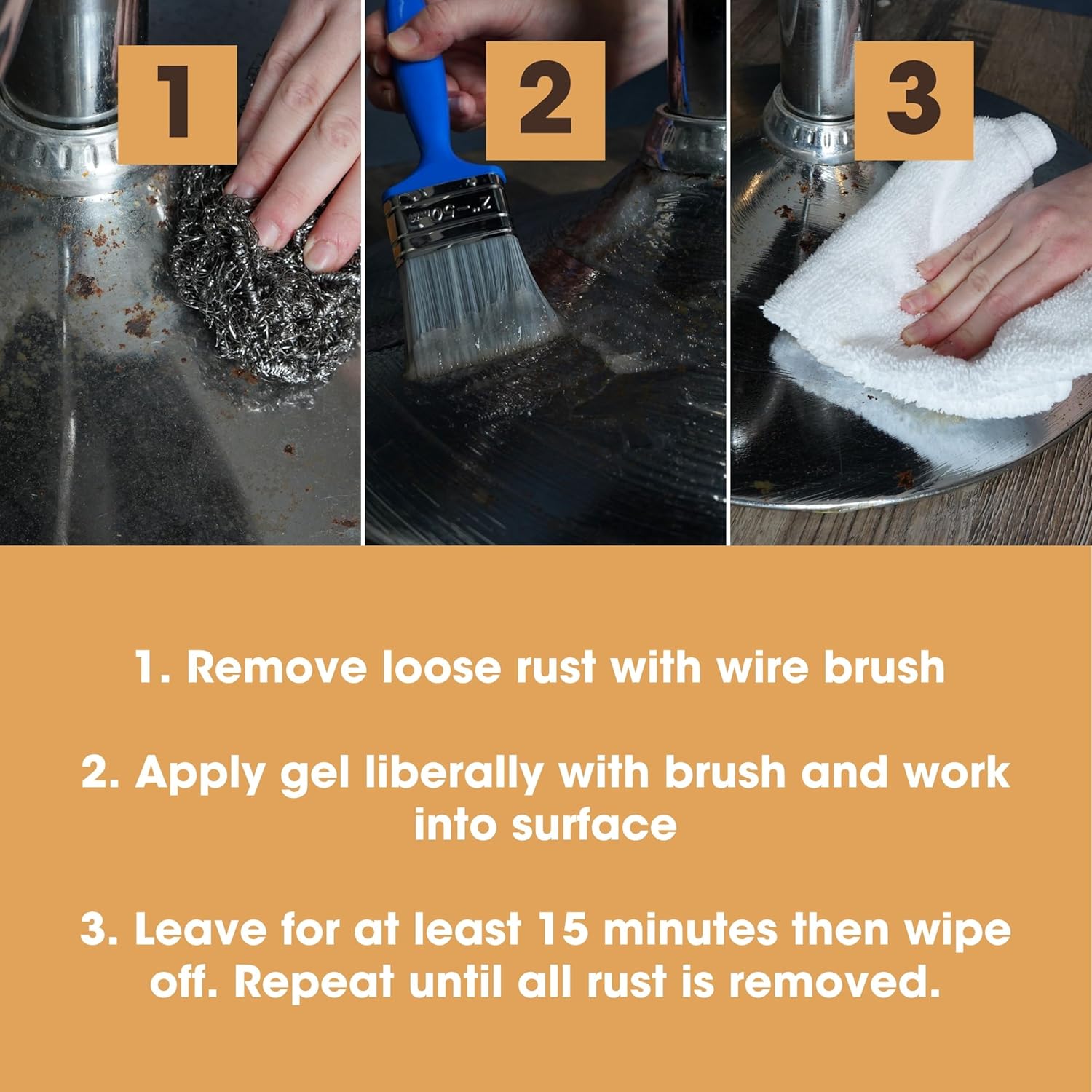 Furniture Clinic Rust Remover Gel - 500ml Fast Acting Safe