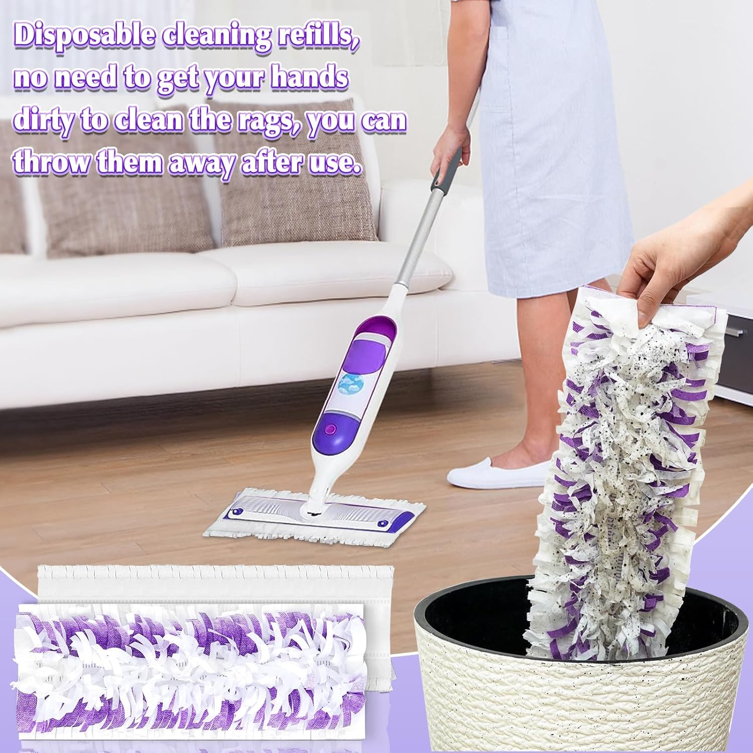 12 Pack Hofosi Swiffer Replacement Mop Pads