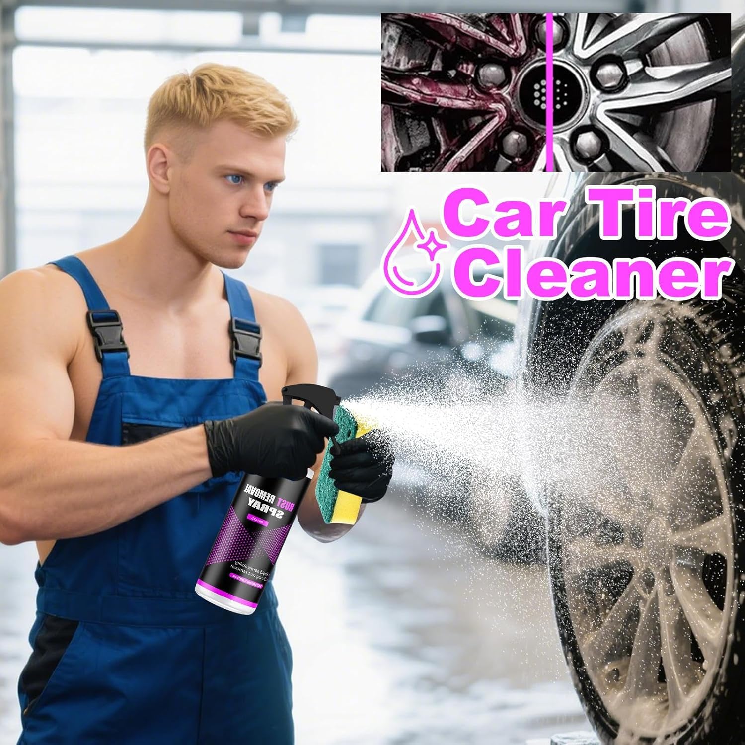Car Iron Powder Remover Rust Stain Cleaner 15x6cm