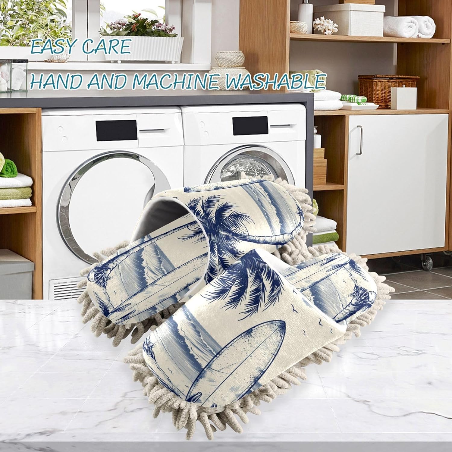 FLildon Microfiber Mop Slippers for House Floor Cleaning 1