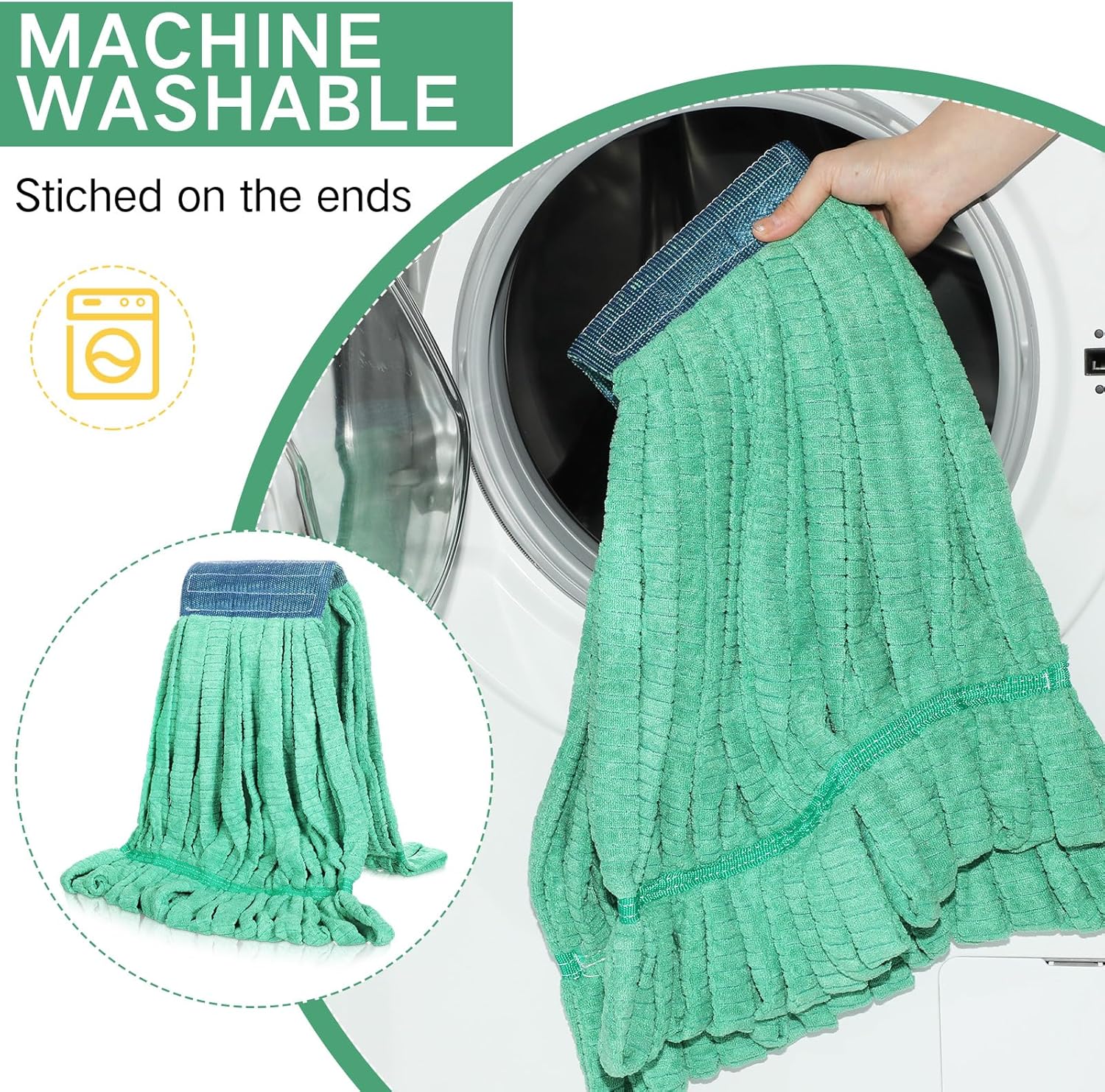 Lallisa 10 Pcs Microfiber Mop Head Refill