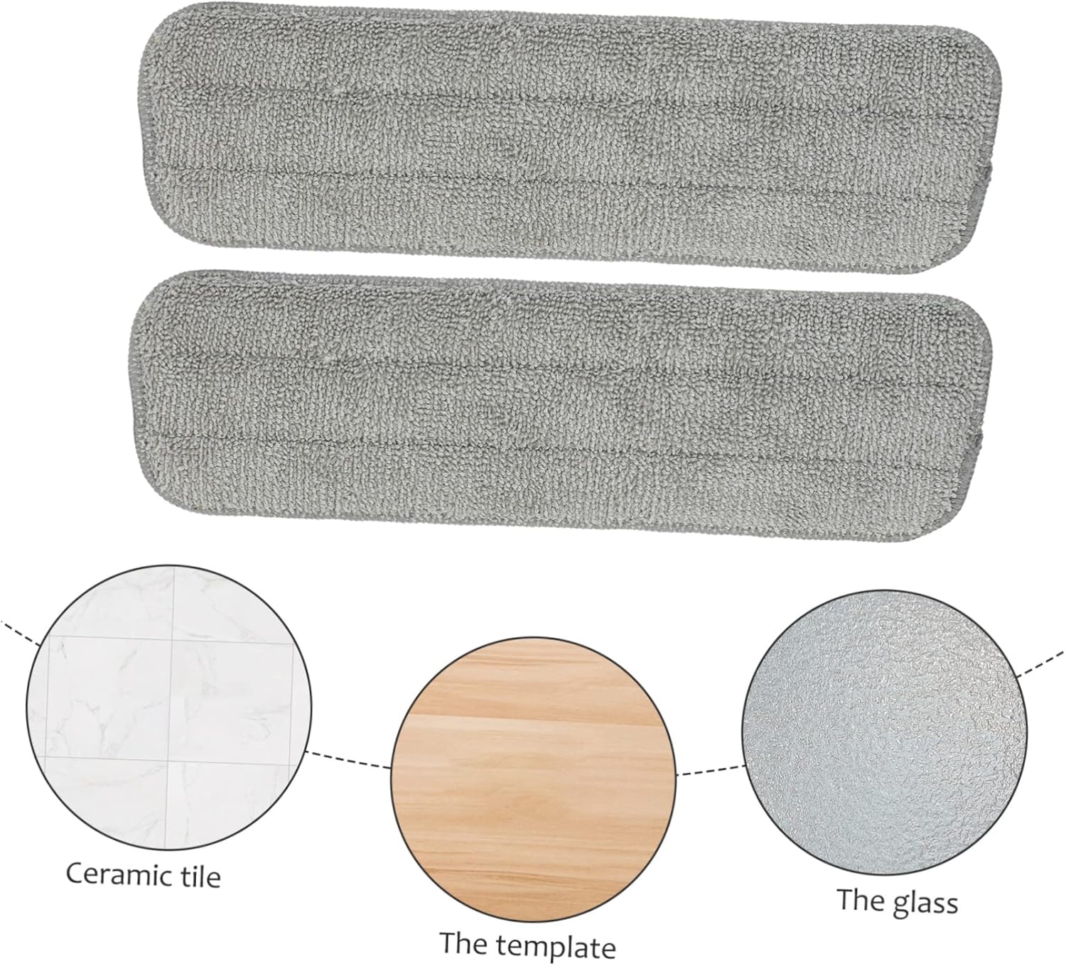 5Pcs Spray Mop Pads Washable Replacement for Hardwood Tile Floors