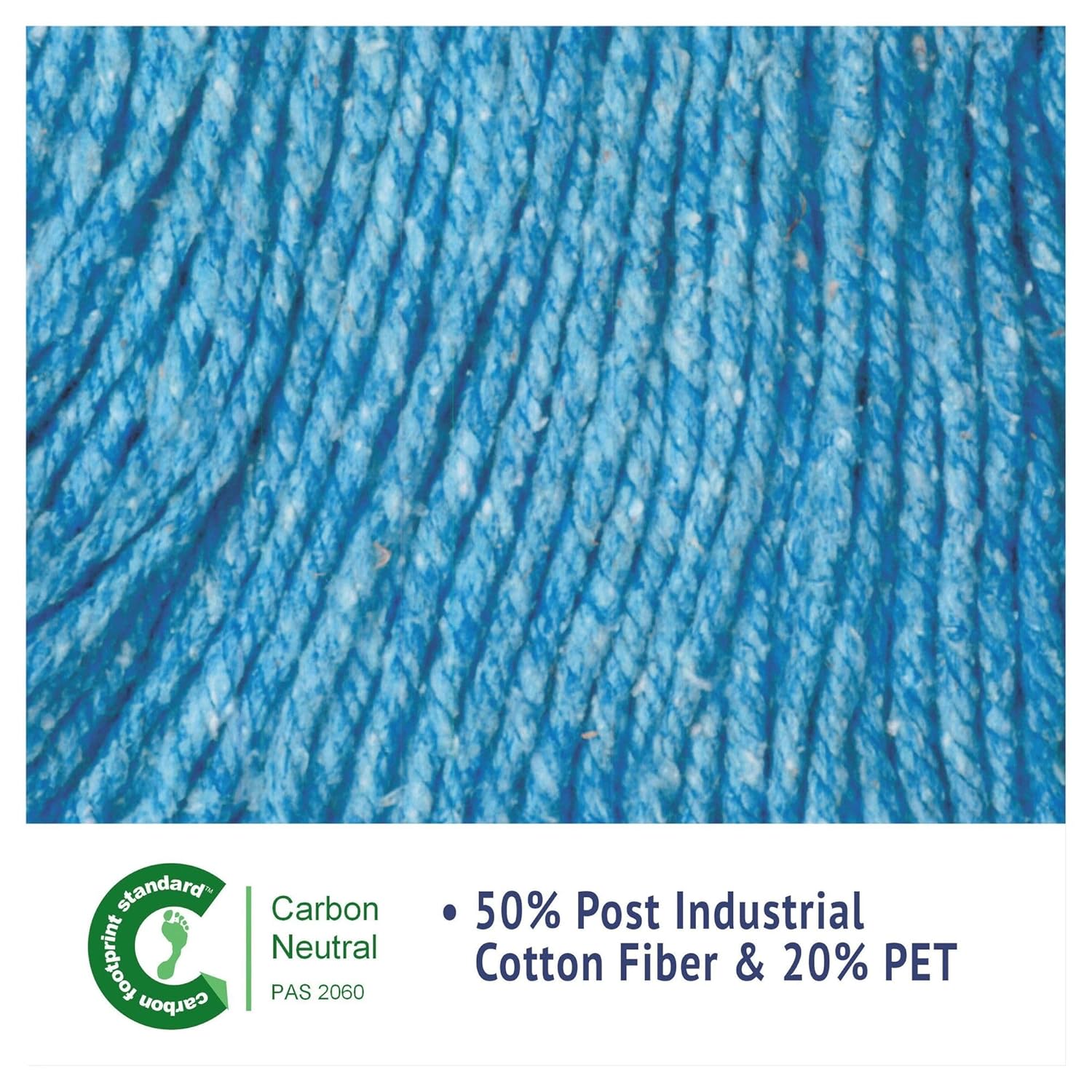 Boardwalk Super Loop Wet Mop Head - Medium Blue 5 Headband 1